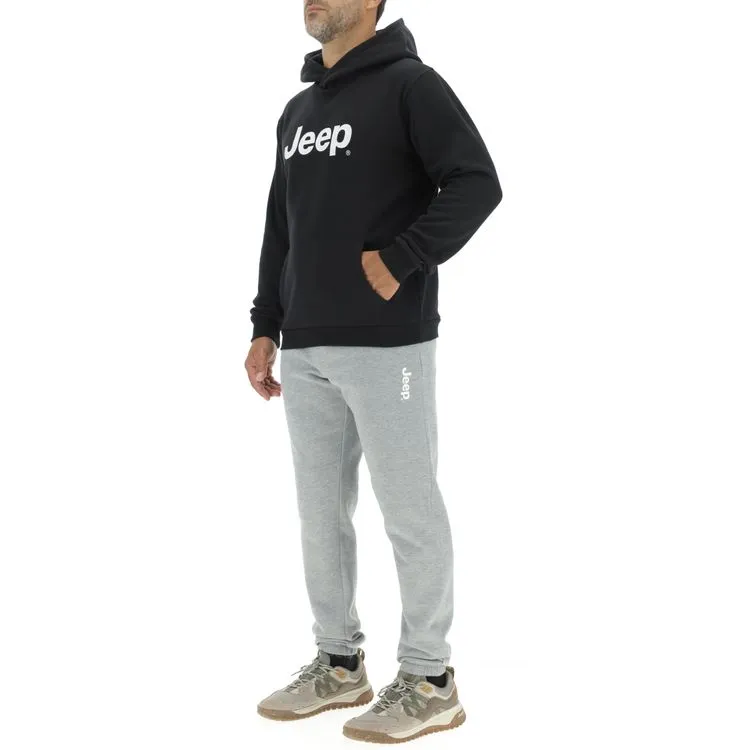 JEEP Herren Jogginghose O103215GR - Hellgrau mit Seitentaschen und Jeep-Logo GR. XXL JEEP Herren Jogginghose O103215GR - Hellgrau mit Seitentaschen und Jeep-Logo GR. XXL