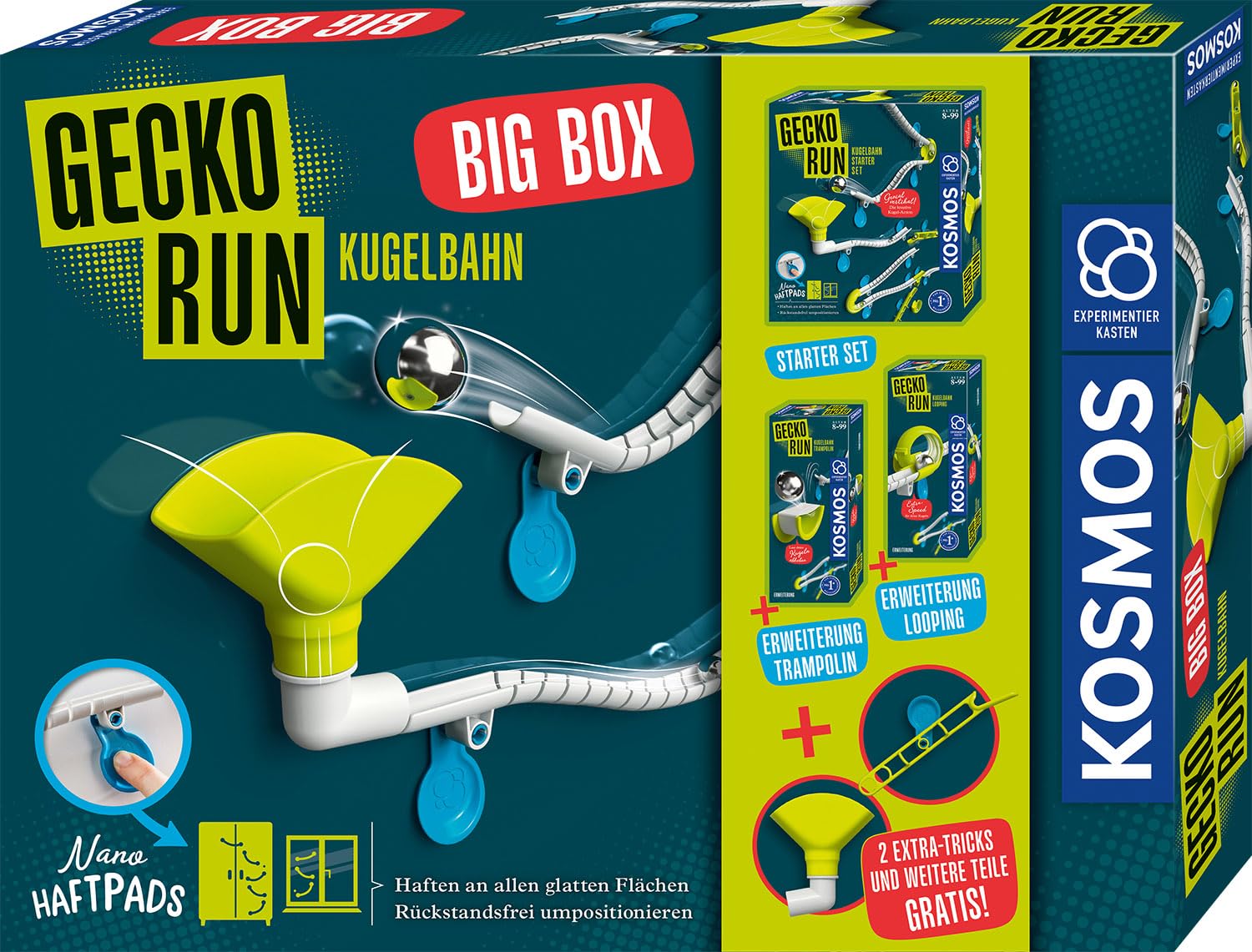 Kosmos Gecko Run – Big Box Kugelbahn Zum Freien Bauen An Wänden 621209