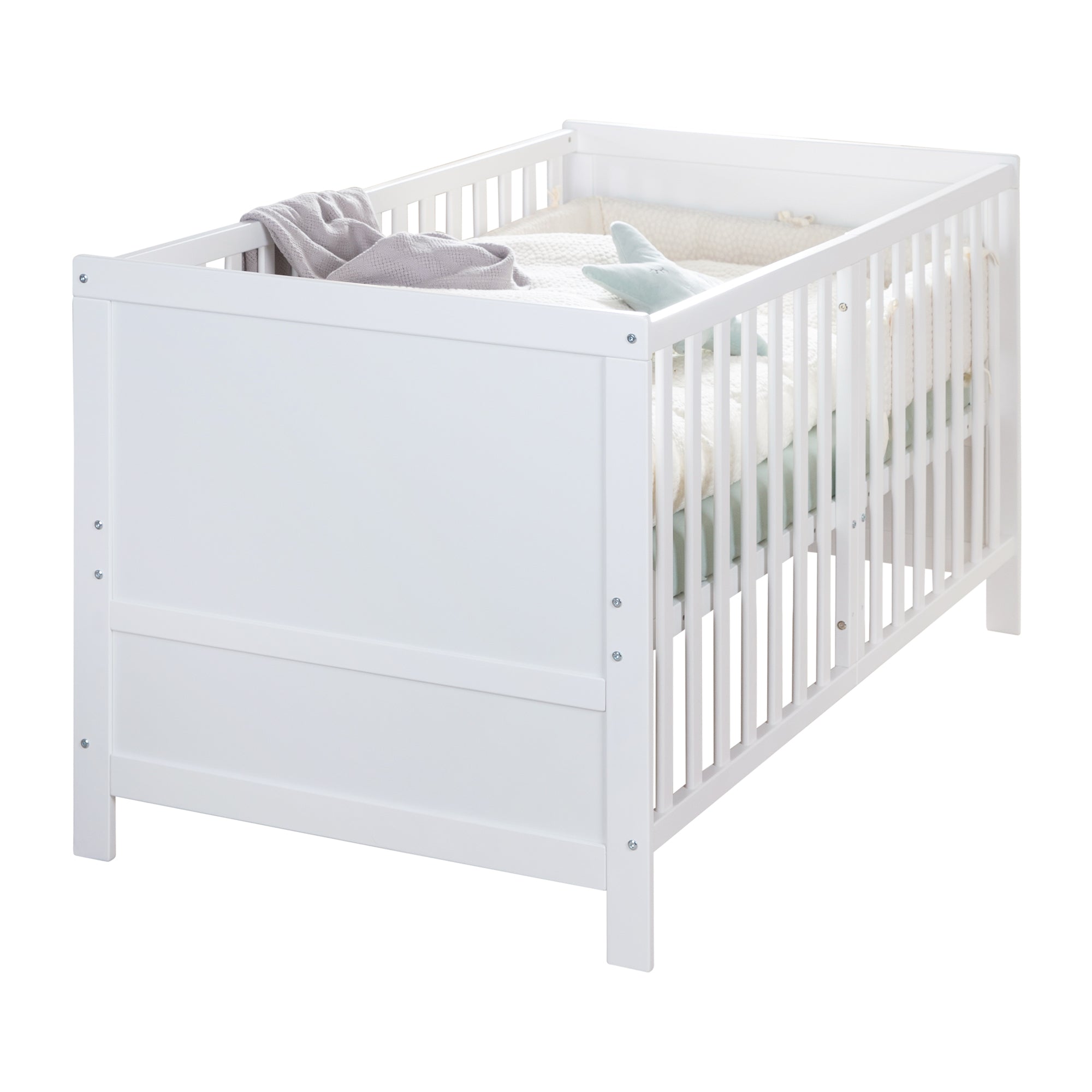 Roba 0194WE Kombi-Kinderbett 70x140 cm weiß – Komplettbettsets & Einzelbetten - Produktbild 4