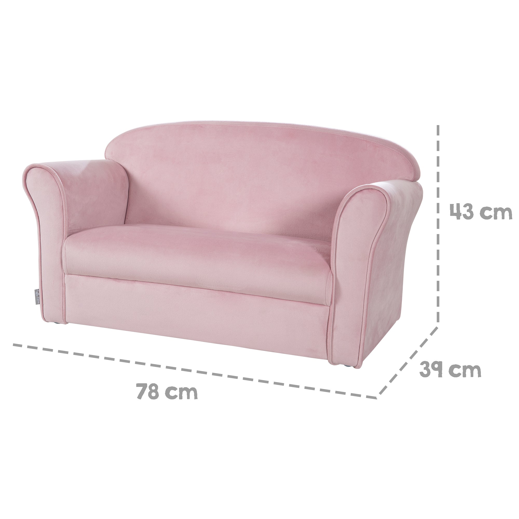 Roba 450111MA Kindersofa mauve – Spielmöbel - Bild 7 Roba 450111MA Kindersofa mauve – Spielmöbel - Produktbild 7