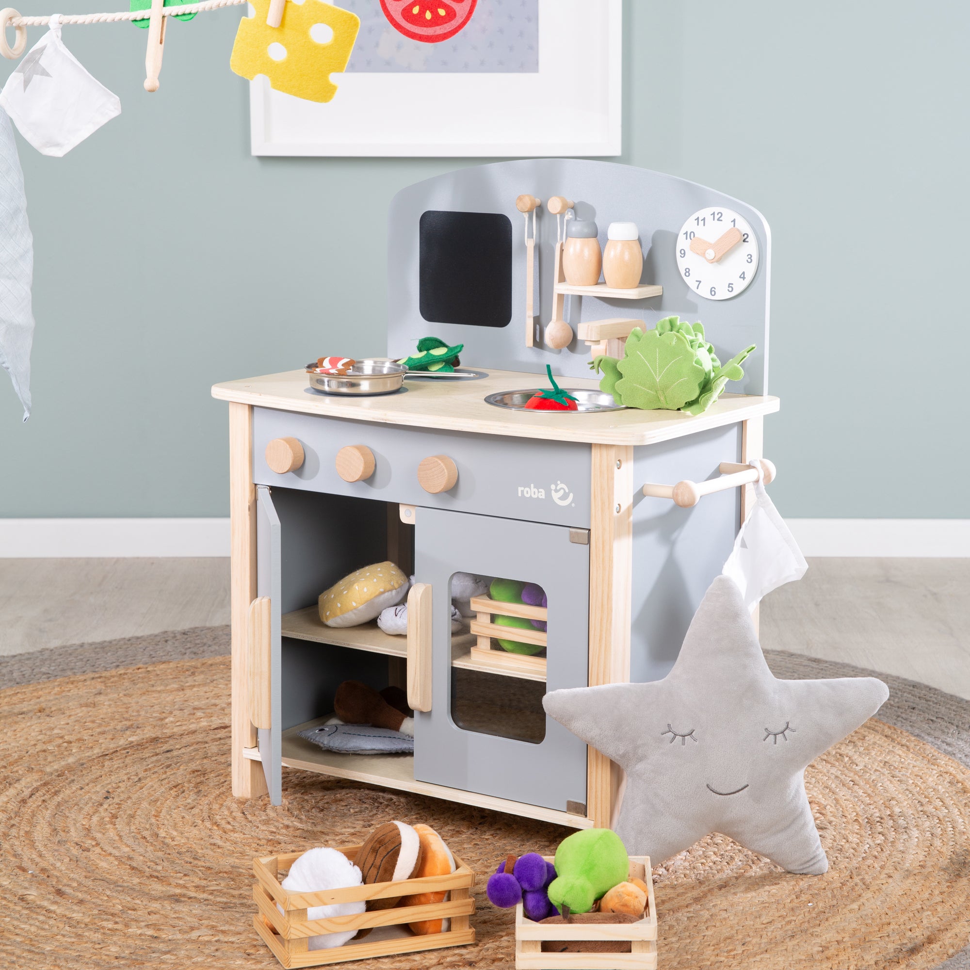Roba 480211GA Spielküche grau – Rollenspiel - Bild 6 Roba 480211GA Spielküche grau – Rollenspiel - Produktbild 6