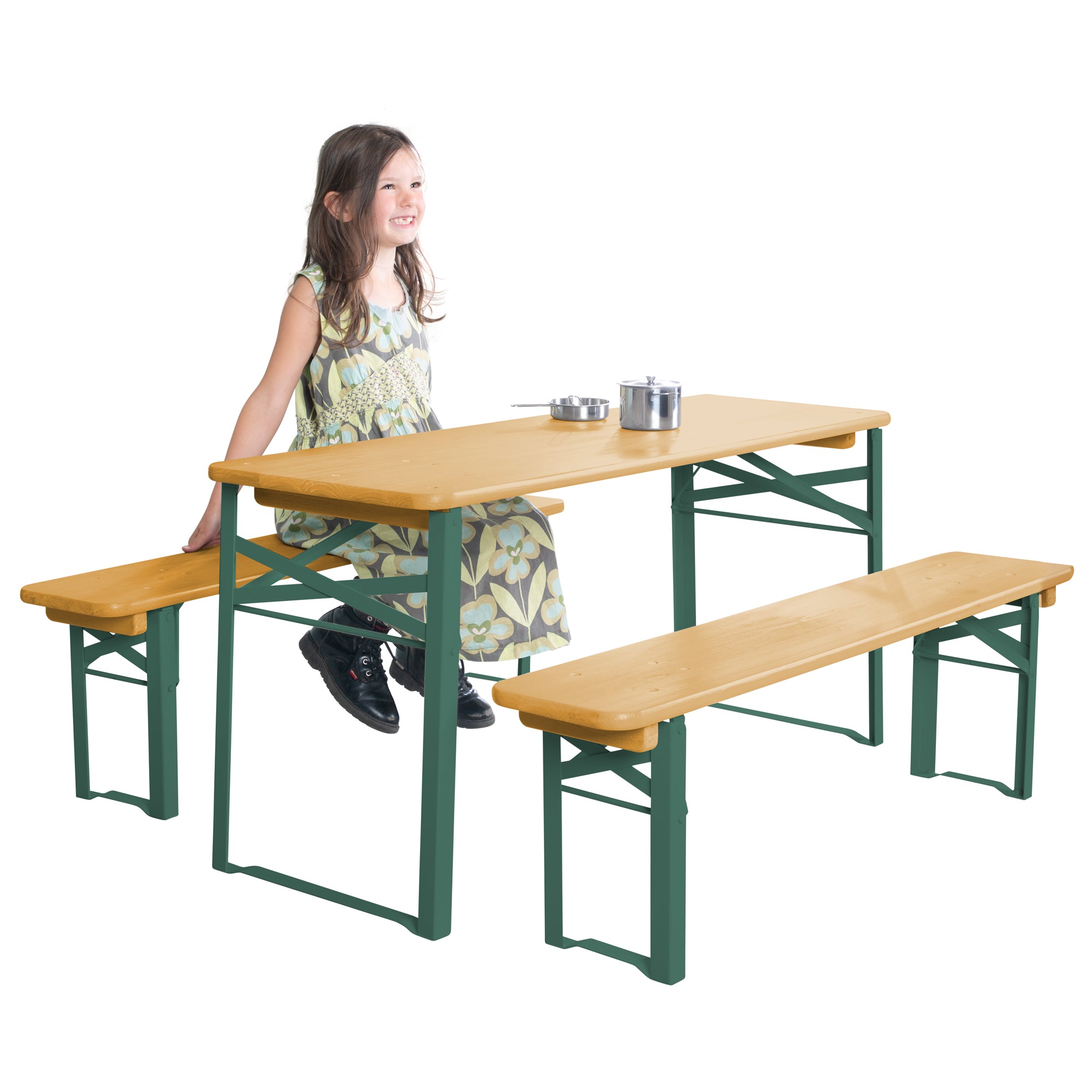Roba 457010NAV190 Set Kinderparty-Garnitur mit Bankkissen teakholz farben – Outdoor FSC - Bild 5 Roba 457010NAV190 Set Kinderparty-Garnitur mit Bankkissen teakholz farben – Outdoor FSC - Produktbild 5