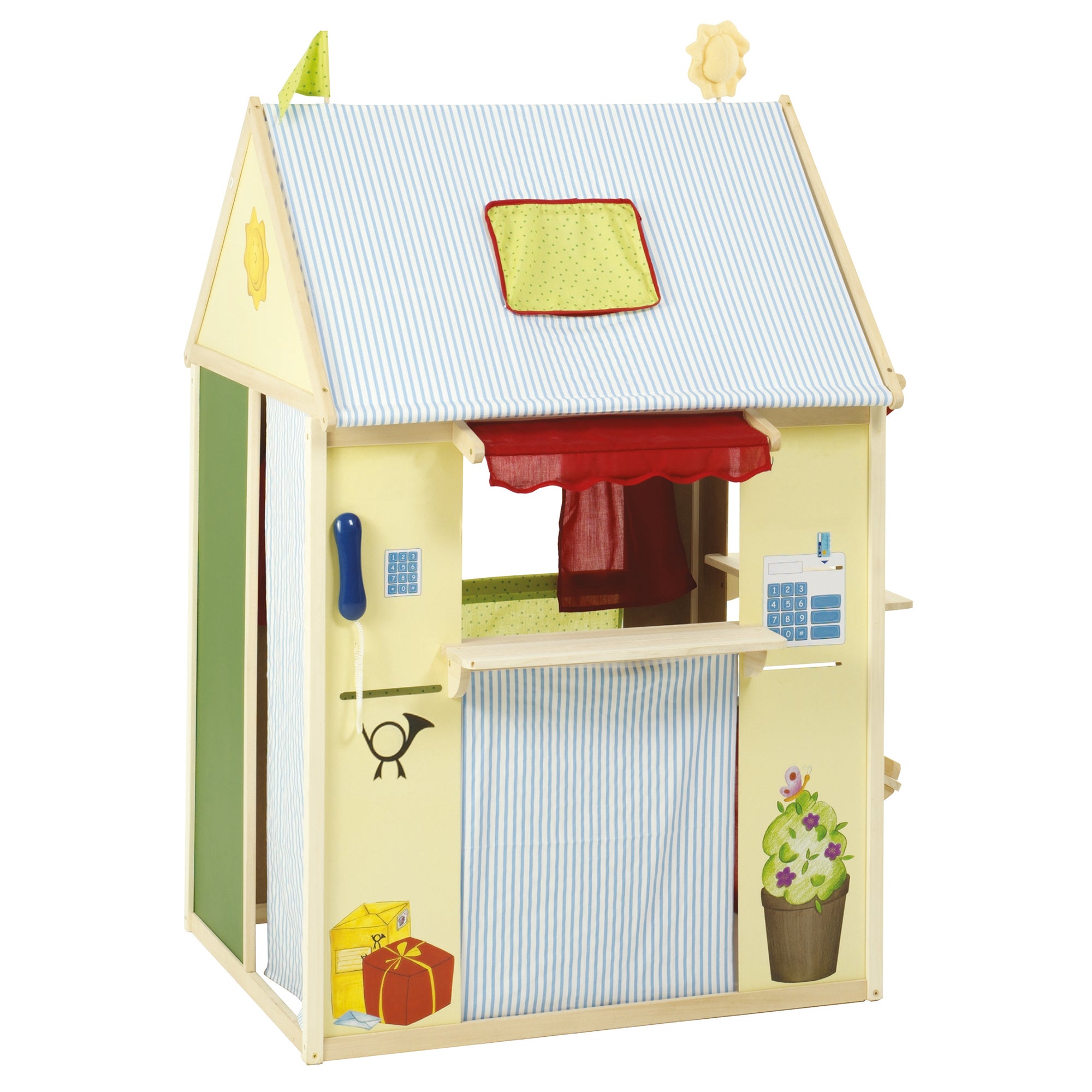 Roba 6962ZU Spielhaus mit Zubehör gelb – Rollenspiel - Bild 3 Roba 6962ZU Spielhaus mit Zubehör gelb – Rollenspiel - Produktbild 3