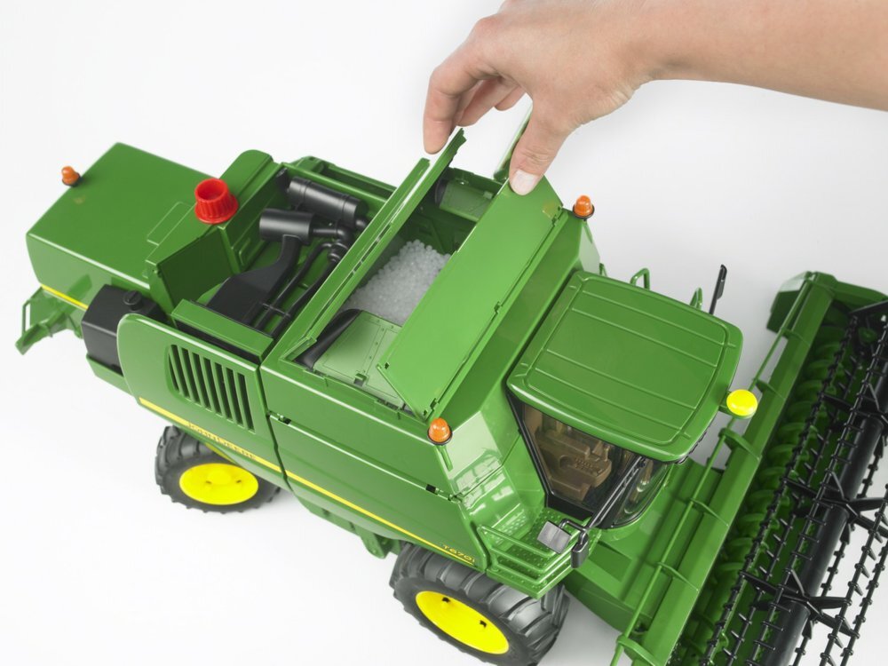 BRUDER 02132 - John Deere Mähdrescher T670i Maschine, Rad, Spielzeug, Gras, Pflanze