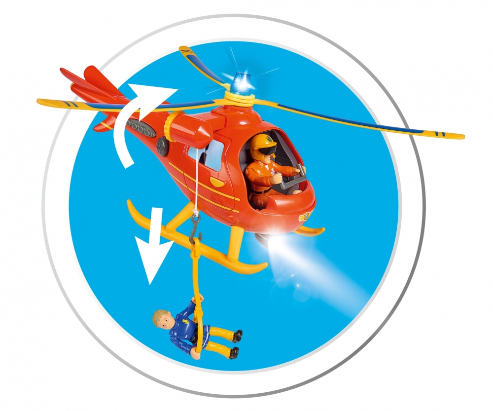 Fireman Sam Hubschrauber Wallaby Mit Figur