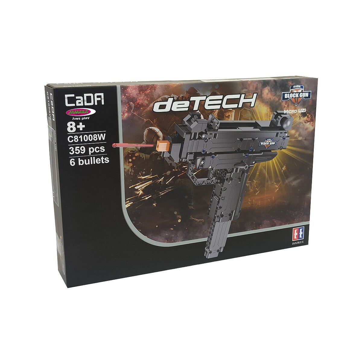 JAMARA CaDA Maschinenpistole Micro Uzi 1:2 Bricks ab 8 Jahren