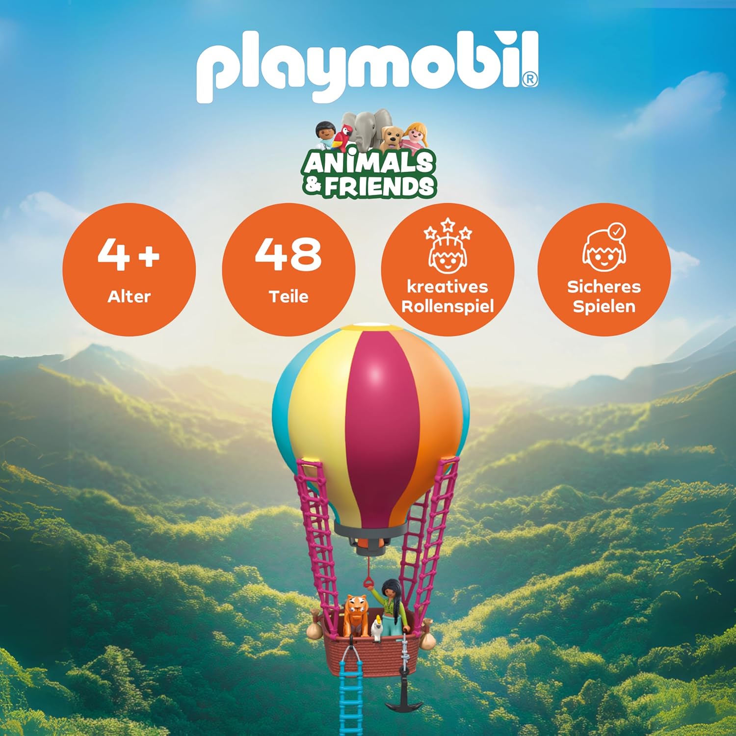 PLAYMOBIL 71853 ballonreise Werbung, Plakat, Luftballon, Person
