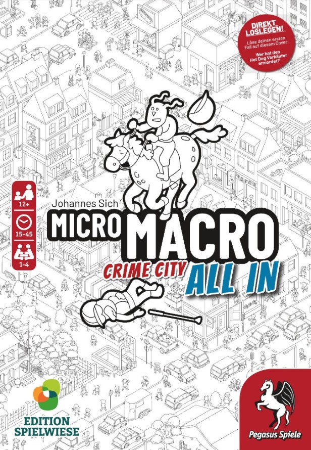 MicroMacro:, Crime, City, 3, All, In, Edition, Spielwiese, Buch, Veröffentlichung, Rad, Gesicht, Buch, Veröffentlichung, Rad, Gesicht