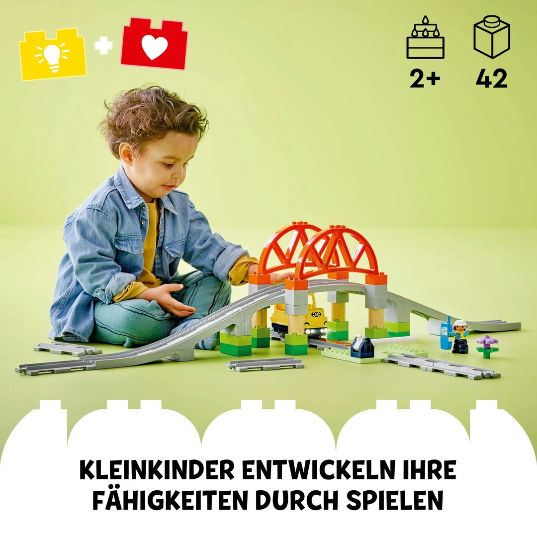 LEGO® DUPLO® Eisenbahnbrücke und Schienen - Erweiterungsset 10426 LEGO® DUPLO® Eisenbahnbrücke und Schienen - Erweiterungsset 10426