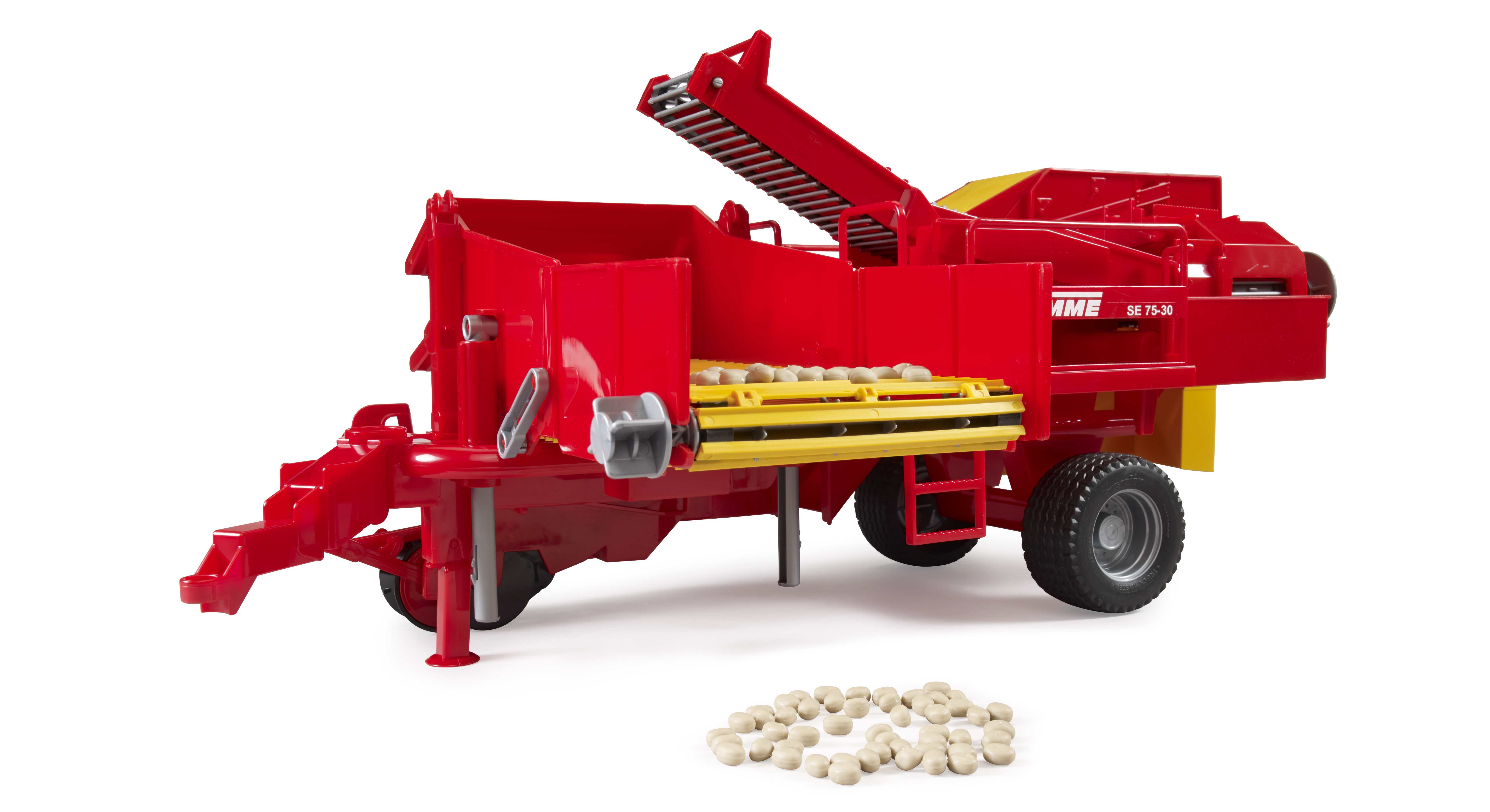 BRUDER 02130 - Grimme SE 75-30 Kartoffelvollernter mit 80 Kartoffelimitaten - Bild 2 BRUDER 02130 - Grimme SE 75-30 Kartoffelvollernter mit 80 Kartoffelimitaten - Bild 2