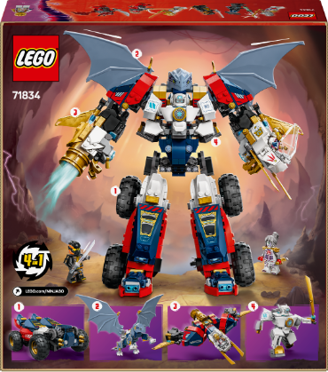 LEGO, NINJAGO, Zanes, Ultra-Kombi-Mech, 71834 LEGO NINJAGO Zanes Ultra-Kombi-Mech 71834