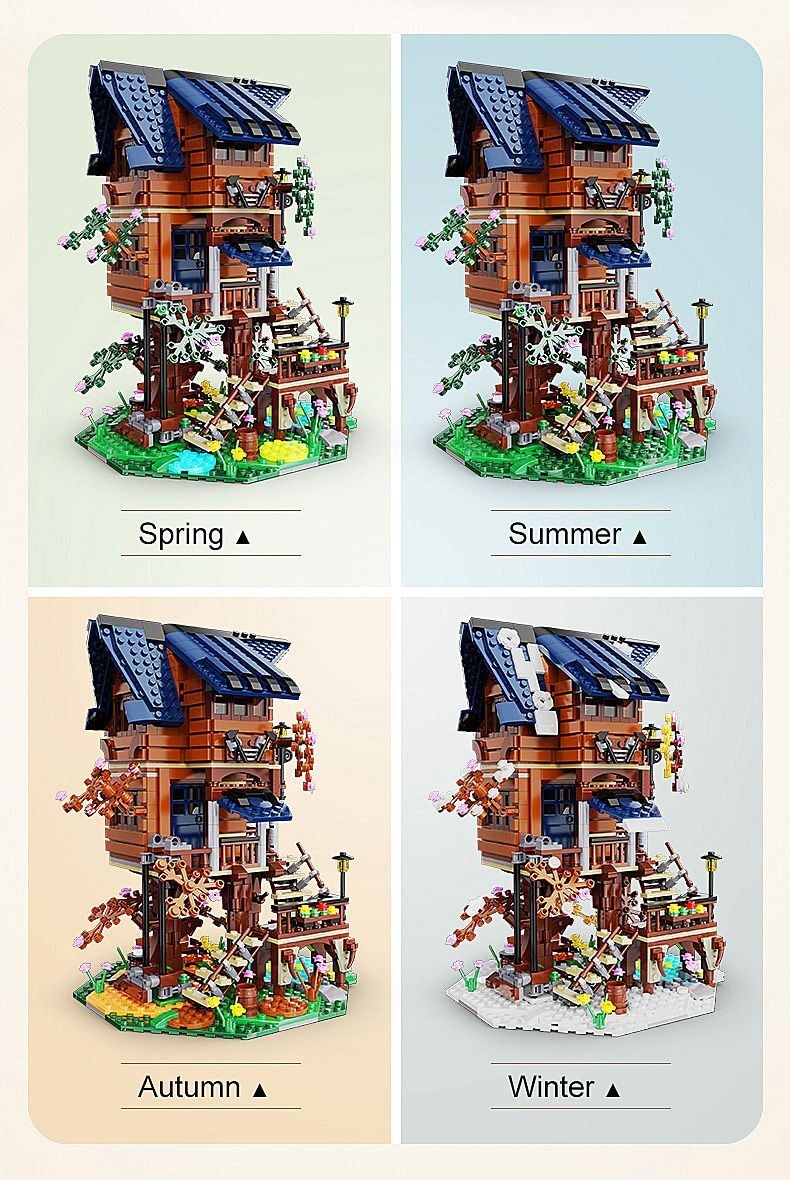 Produktfoto - Jamara e.K. - CaDA Baumhaus 4 Jahreszeiten Bricks - Modell JAMARA 402866