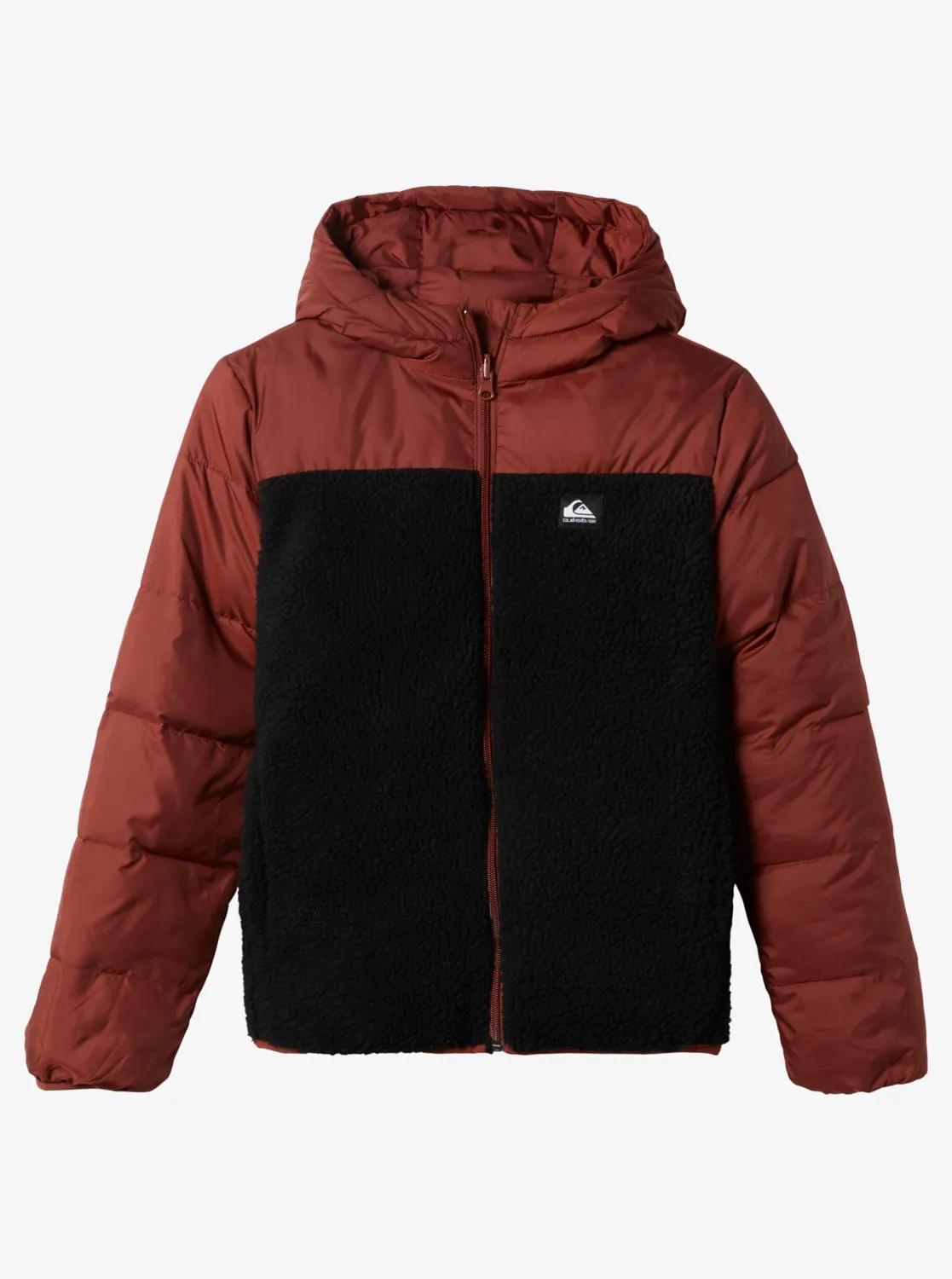 Quiksilver, Scaly, Reversible, Isolierende, Kapuzenjacke, zum, Wenden, für, Jungen, von, 8-16, Terracotta