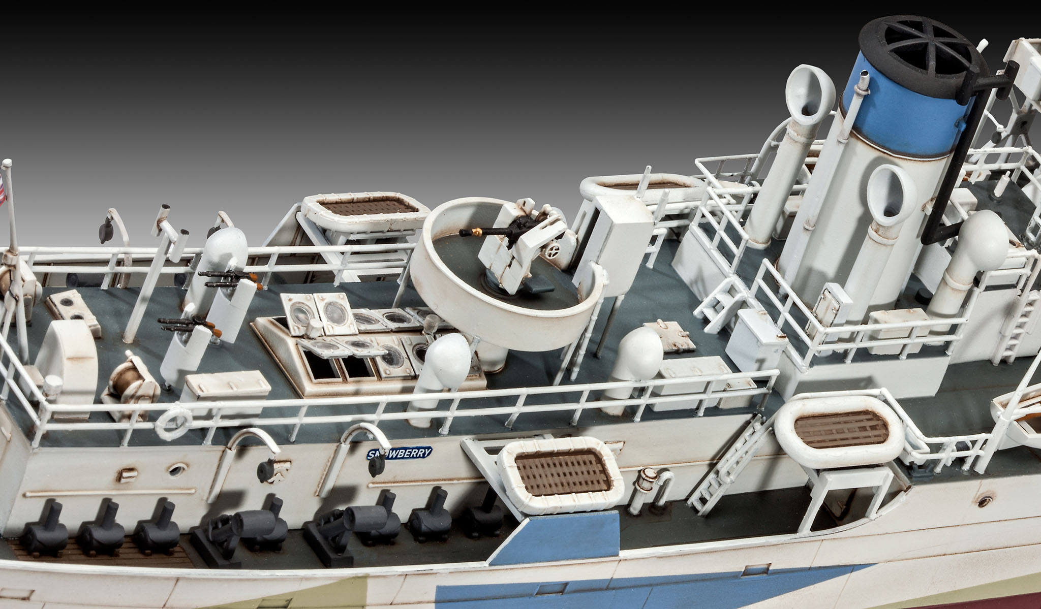 Revell 05132 Flower Class Corvette HMCS Snowberry Modellbausatz Boot, Transport, Fahrzeug, CAD-Diagramm, Diagramm