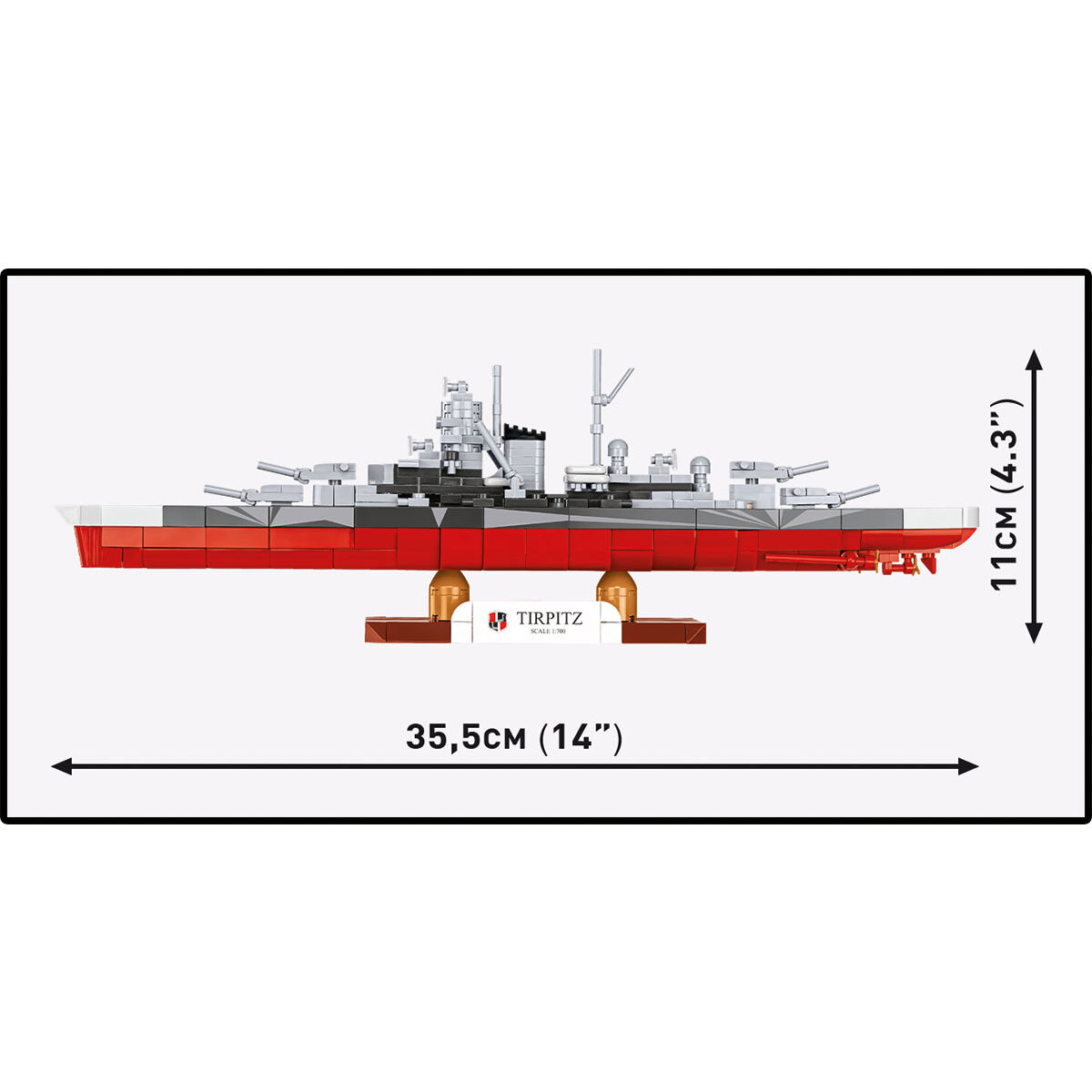 COBI 4853 - WWII - Battleship Tripitz - Maßstab 1:70 - Bild 10 COBI 4853 - WWII - Battleship Tripitz - Maßstab 1:70 - Bild 10