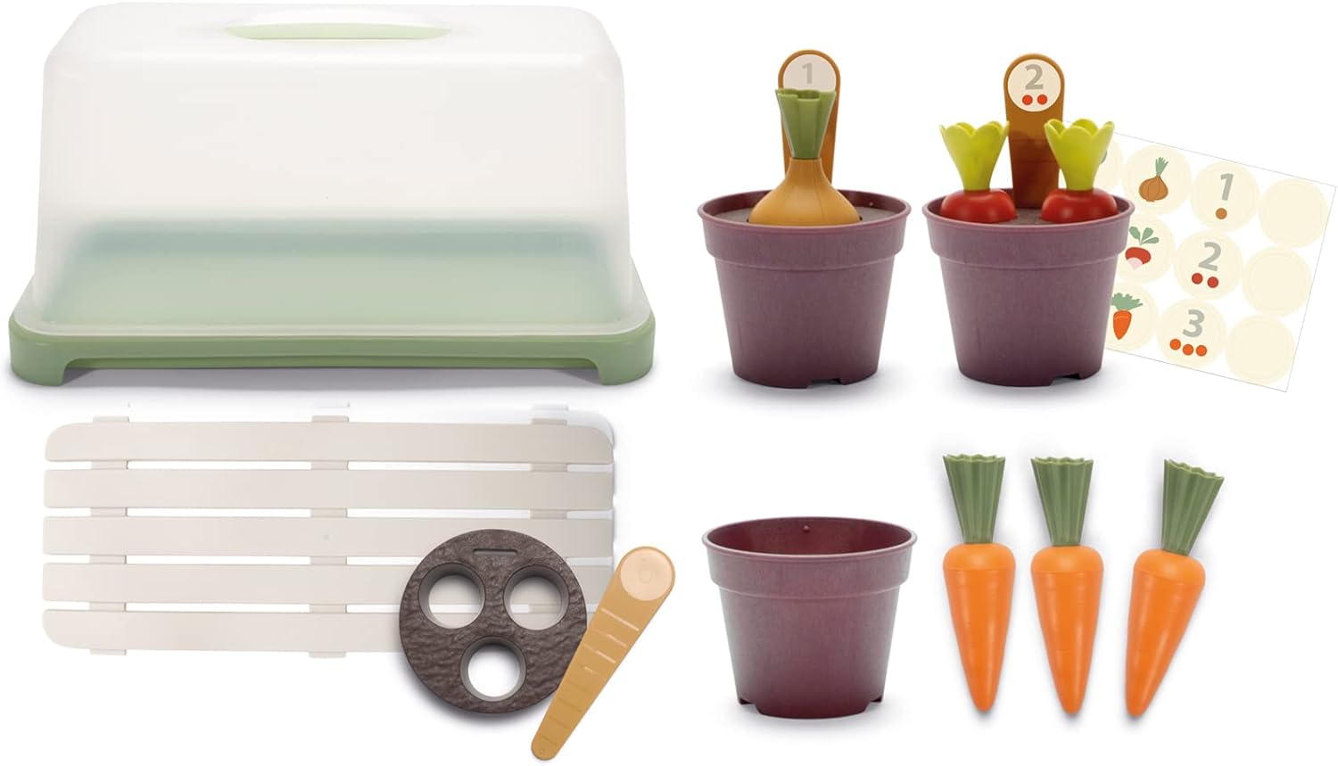 Dantoy, 4725, Green, Garden, Mini-Gewächshaus, Set18-teiliges, Spiel-, und, Lernset Dantoy 4725 Green Garden Mini-Gewächshaus Set18-teiliges Spiel- und Lernset