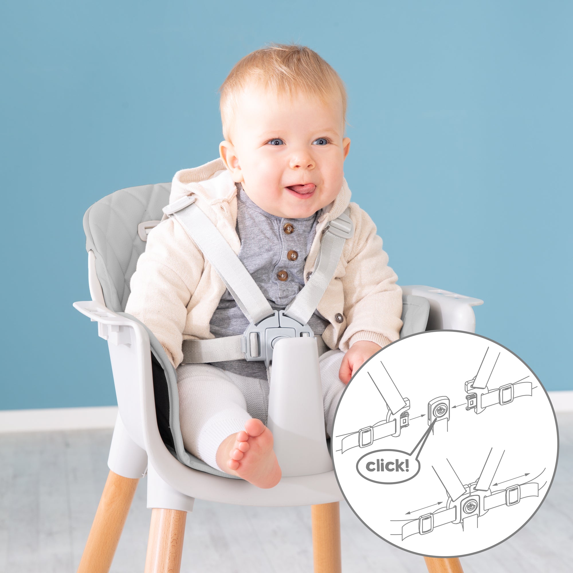Roba 7575GA Hochstuhl Style Up Wood grau - Bild 8 Roba 7575GA Hochstuhl Style Up Wood grau - Produktbild 8