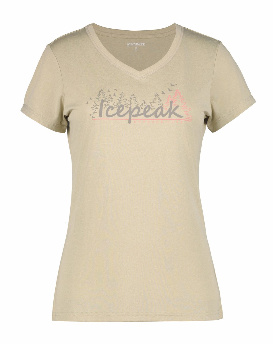 ICEPEAK 954756626I BURNHAM T-Shirt Damen Beige Gr. XL