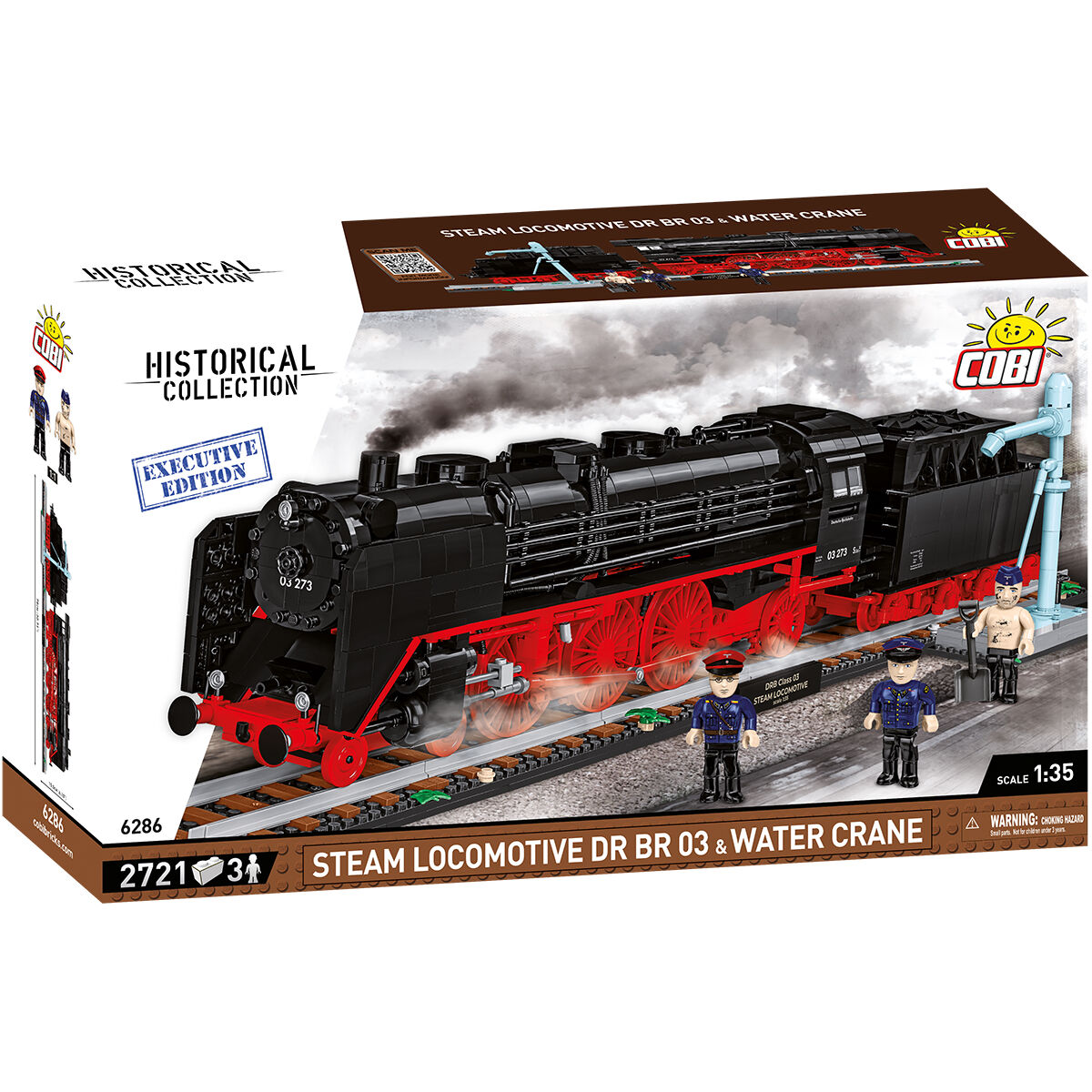 COBI 6286 - DR BR 03 STEAM Locomotive & Watercrane