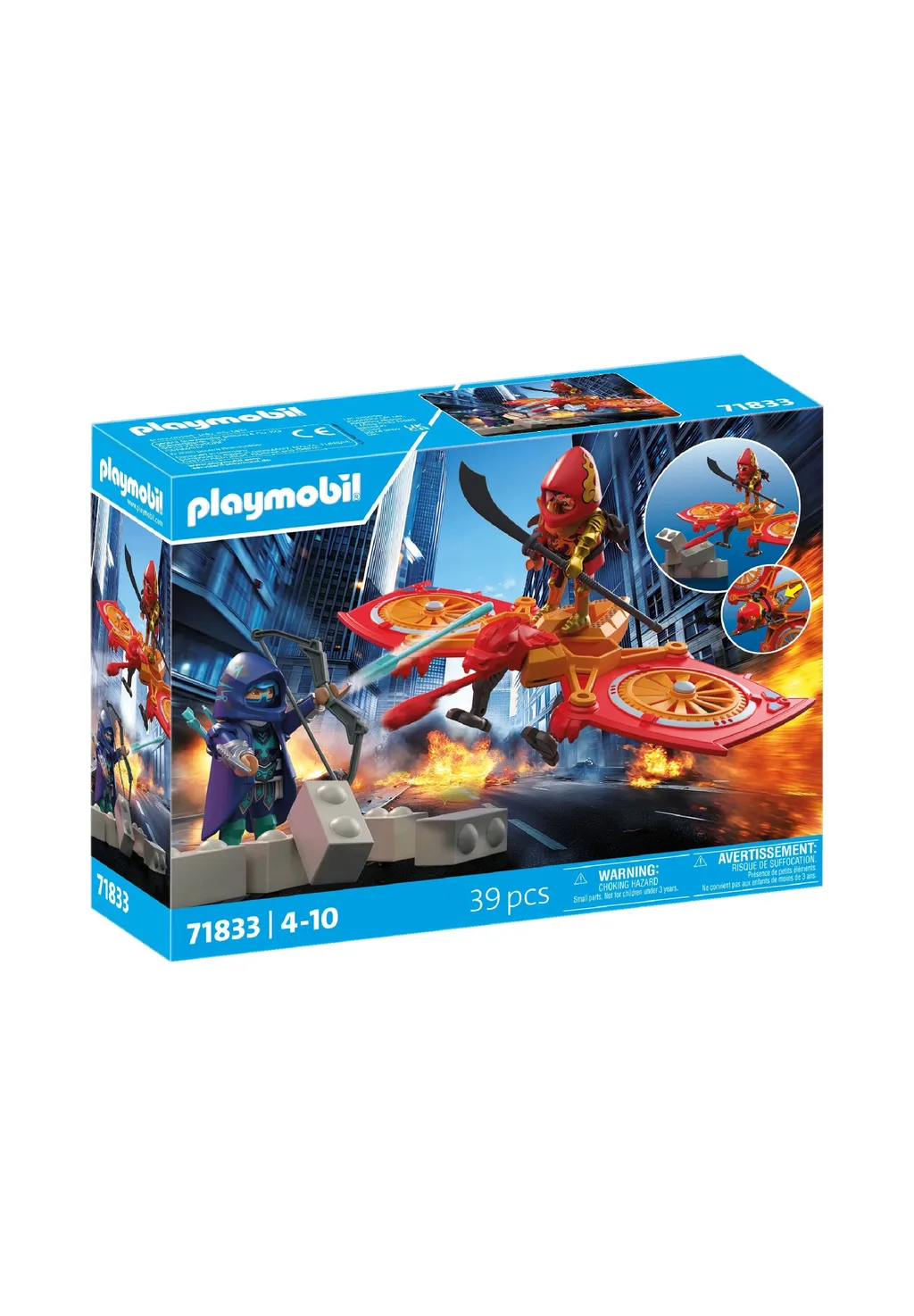 PLAYMOBIL, 71833, Helden-Drohne, gegen, bösen, Ninja PLAYMOBIL 71833 Helden-Drohne gegen bösen Ninja