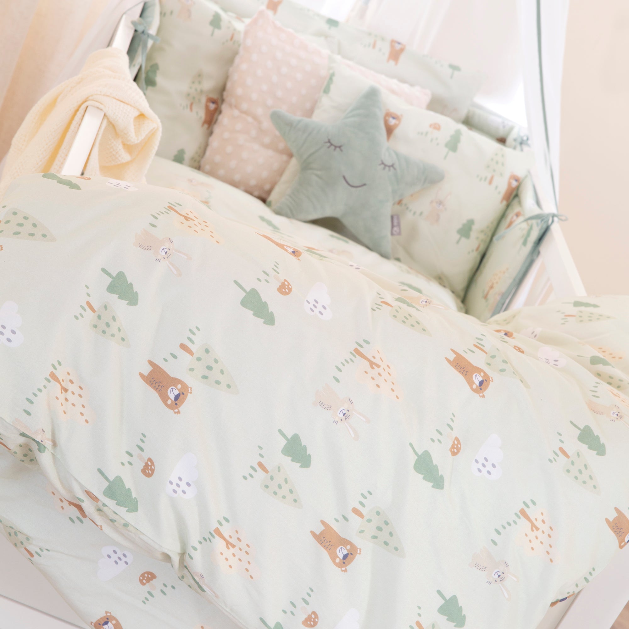 Roba 1491V283 Bettwäsche 2-tlg Woodland Buddies grün – Bettwäschen - Bild 2 Roba 1491V283 Bettwäsche 2-tlg Woodland Buddies grün – Bettwäschen - Produktbild 2