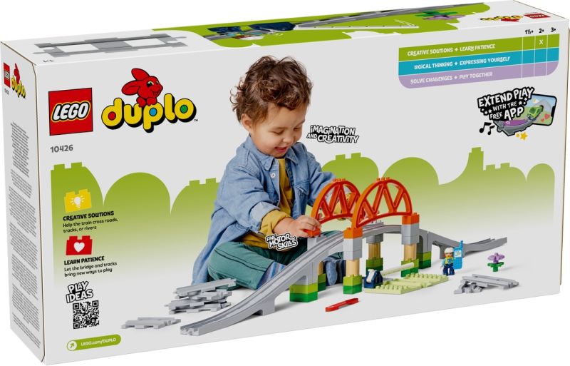 LEGO® DUPLO® Eisenbahnbrücke und Schienen - Erweiterungsset 10426
