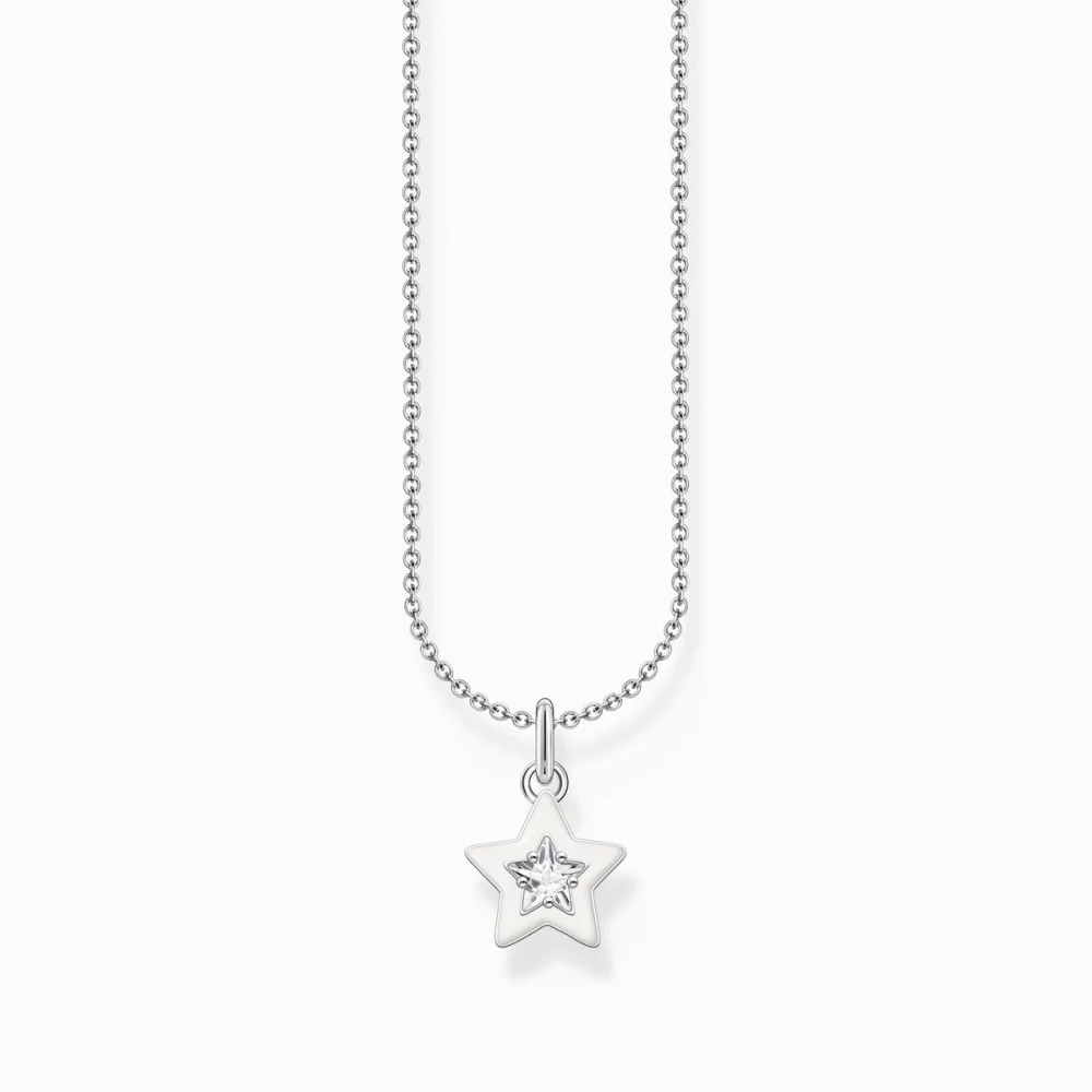 Thomas Sabo Kette Mit Anhänger Mit Stern Länge 45 Cm Silber KE2235-041-14-L45V Thomas Sabo Kette Mit Anhänger Mit Stern Länge 45 Cm Silber KE2235-041-14-L45V