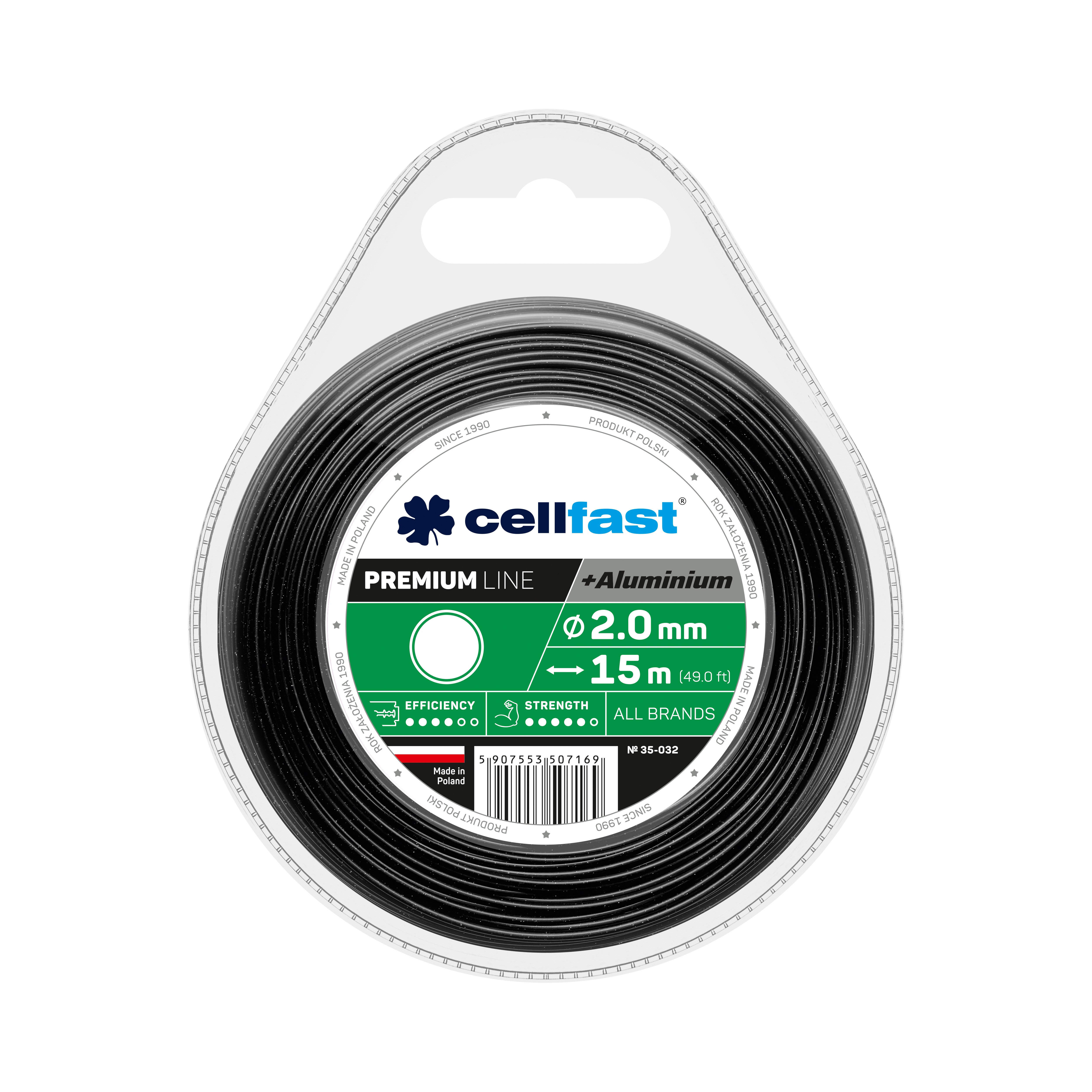 Cellfast PREMIUM Mähfäden 2,0 mm x 15 m Rund