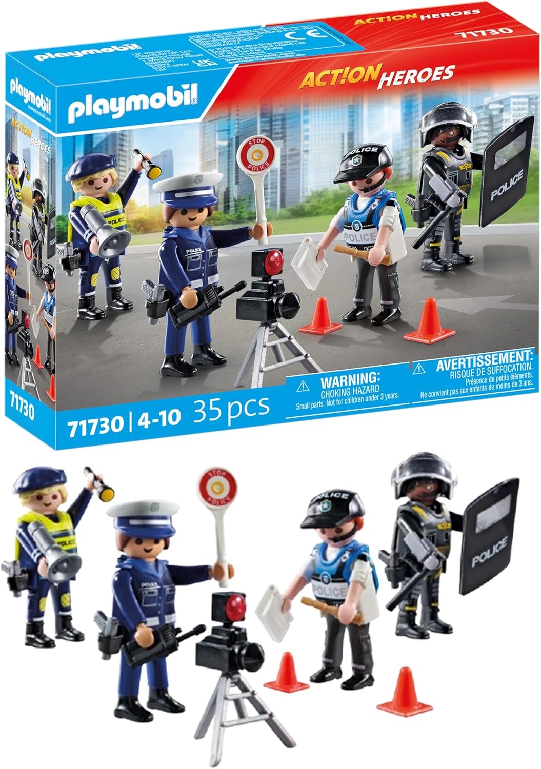 PLAYMOBIL 71730 Action Heroes: Figurenset Polizei Stativ, Junge, Kind, Männlich, Person