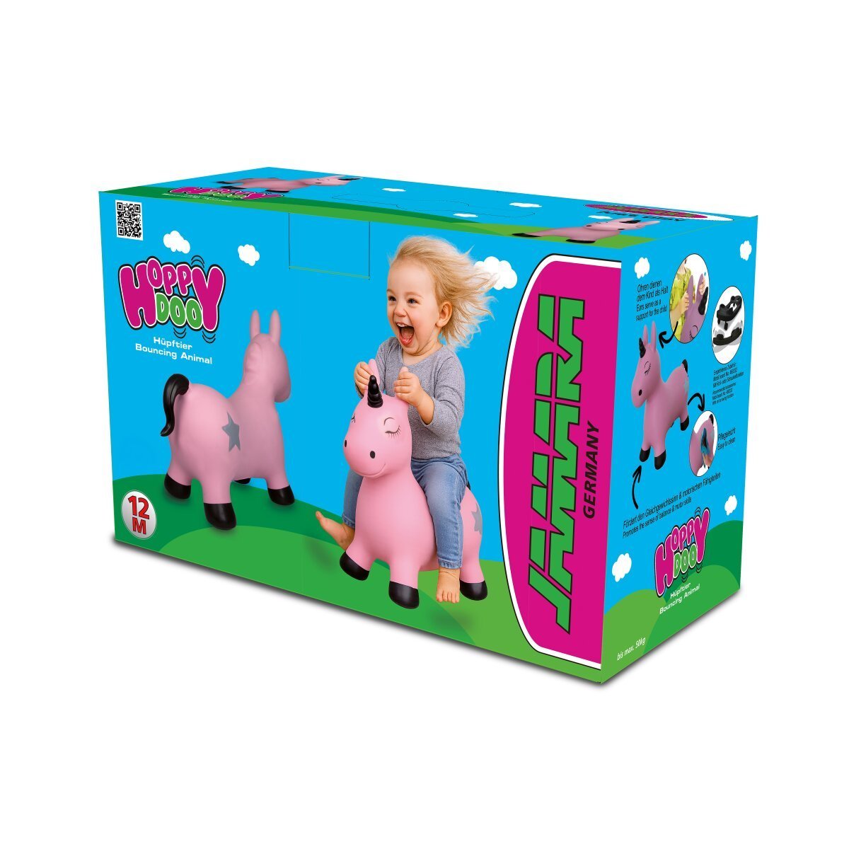JAMARA Hüpftier Einhorn HoppyDoo pink mit Pumpe ab 12 Monaten JAMARA Hüpftier Einhorn HoppyDoo pink mit Pumpe ab 12 Monaten