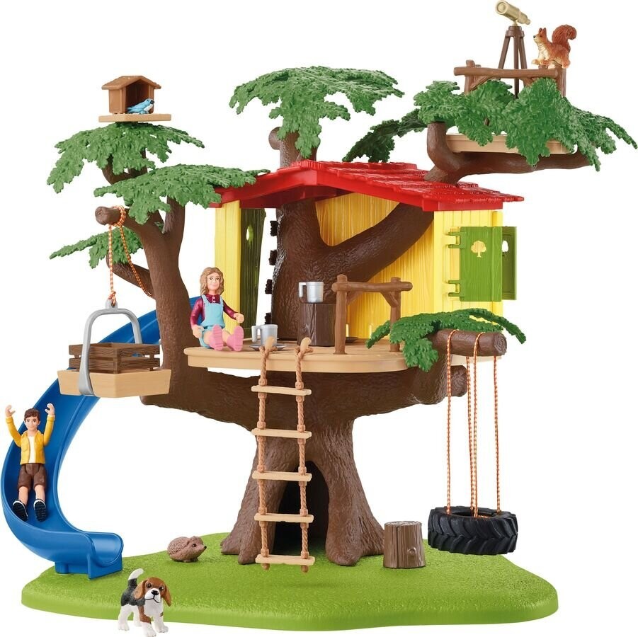schleich Farm World 42408 Abenteuer Baumhaus Spielbereich, Spielbereich, im, Freien, Draußen, Person