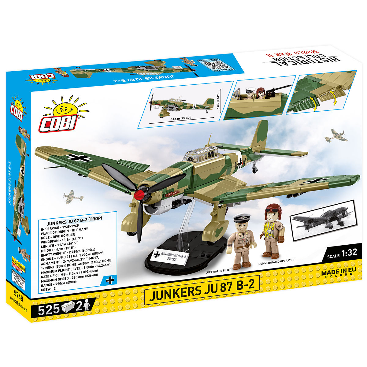 COBI 5748 - Junkers JU 87 B-2 SCALE 1:32 - Bild 2