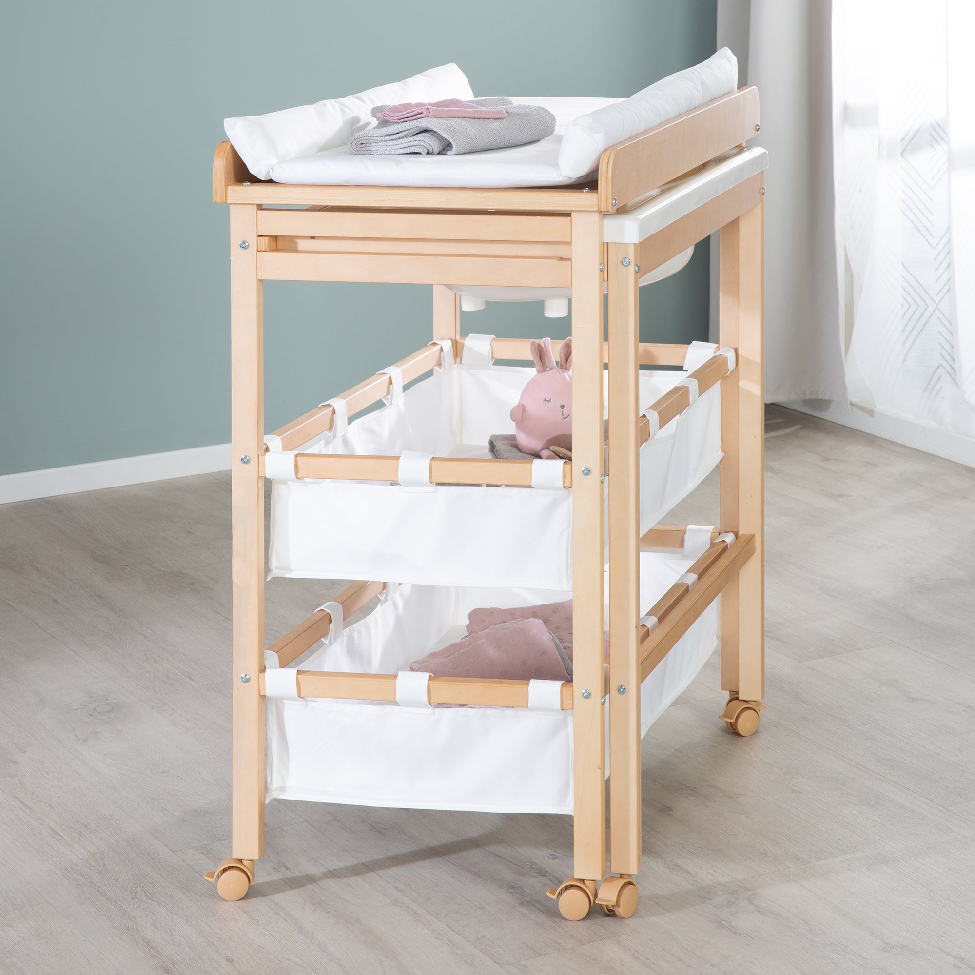 Roba 1253 Bade-Wickel-Kombination natur lackiert – Wickeln & Baden - Bild 5 Roba 1253 Bade-Wickel-Kombination natur lackiert – Wickeln & Baden - Produktbild 5
