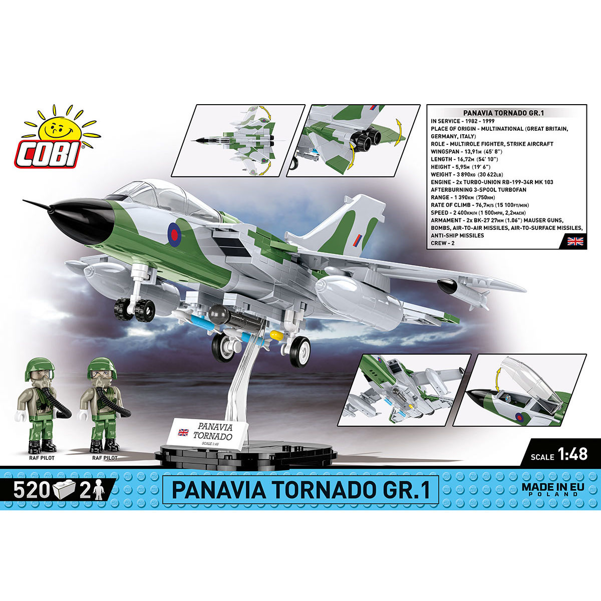 COBI 5852 - Panavia Tornado GR.1 SCALE 1:48 - Bild 4 COBI 5852 - Panavia Tornado GR.1 SCALE 1:48 - Bild 4