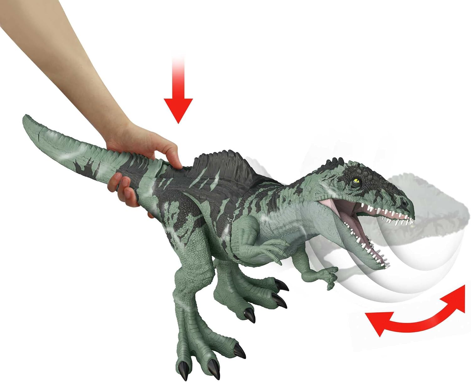 Mattel JURASSIC WORLD Strike 'N Roar Giganotosaurus - GYC94