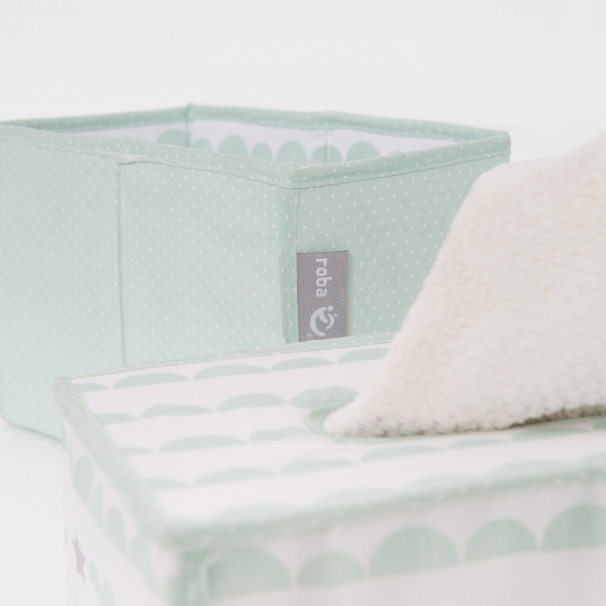Roba 306107V199 1x Feuchttuchorganizer, 2x Windelbox mint – Heim Textilien - Produktbild 6