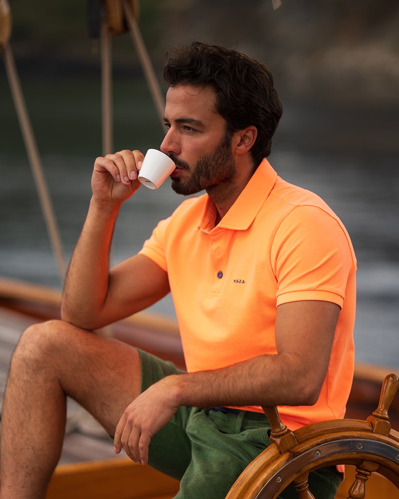 NZA 26CN150FM Poloshirt - Orange - Bild 2 NZA 26CN150FM Poloshirt - Orange - Bild 2