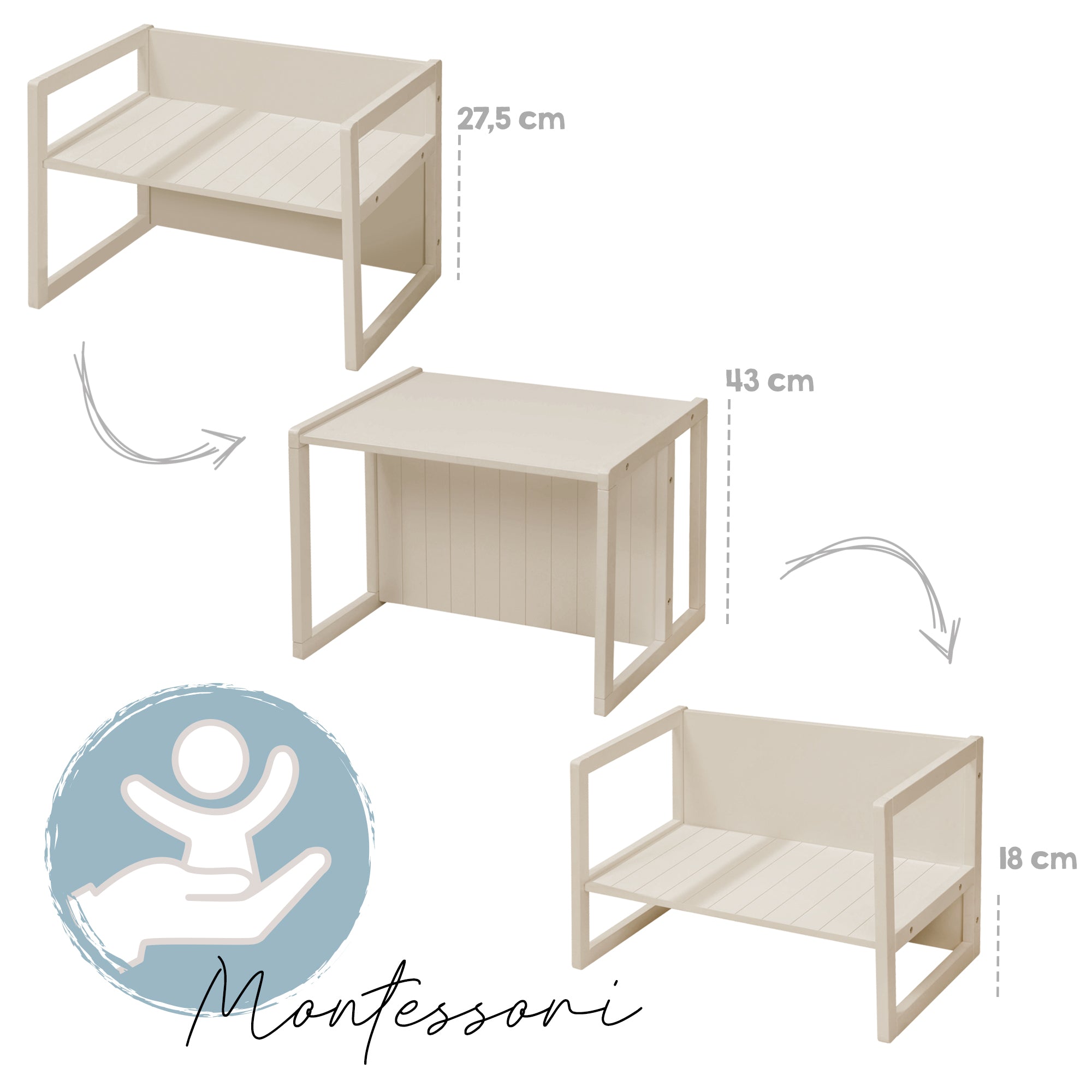 Roba 3041CM Sitzbank/ Tisch Cashmere – Spielmöbel - Produktbild 8