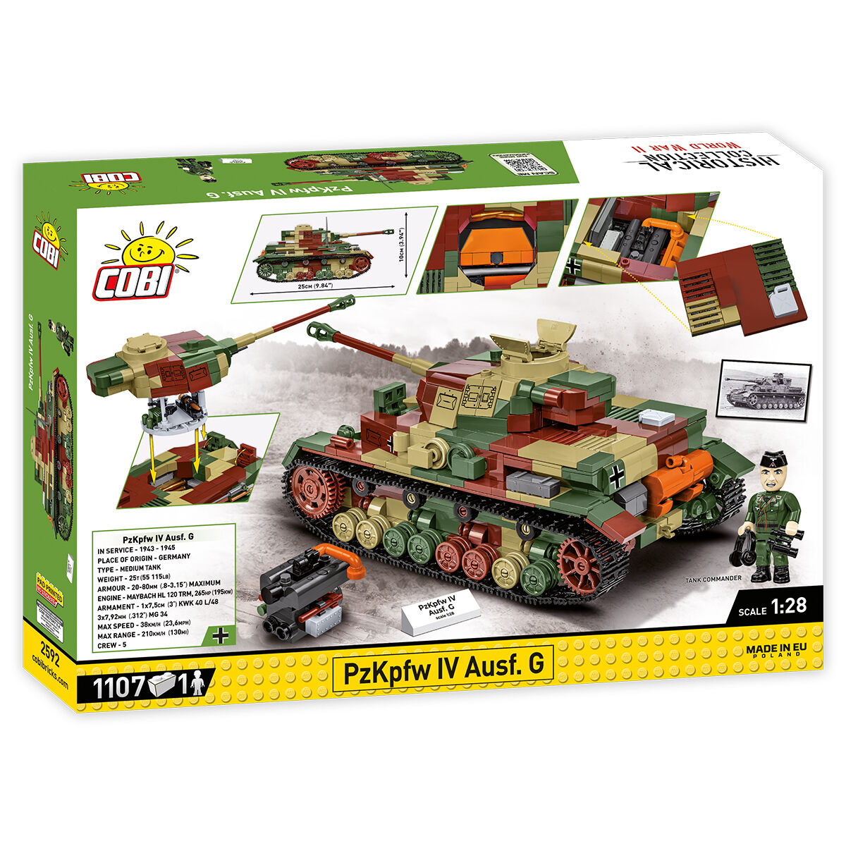 COBI 2592 - PZKPFW IV AUSF. G Maßstabb 1:28) - Bild 2 COBI 2592 - PZKPFW IV AUSF. G Maßstabb 1:28) - Bild 2
