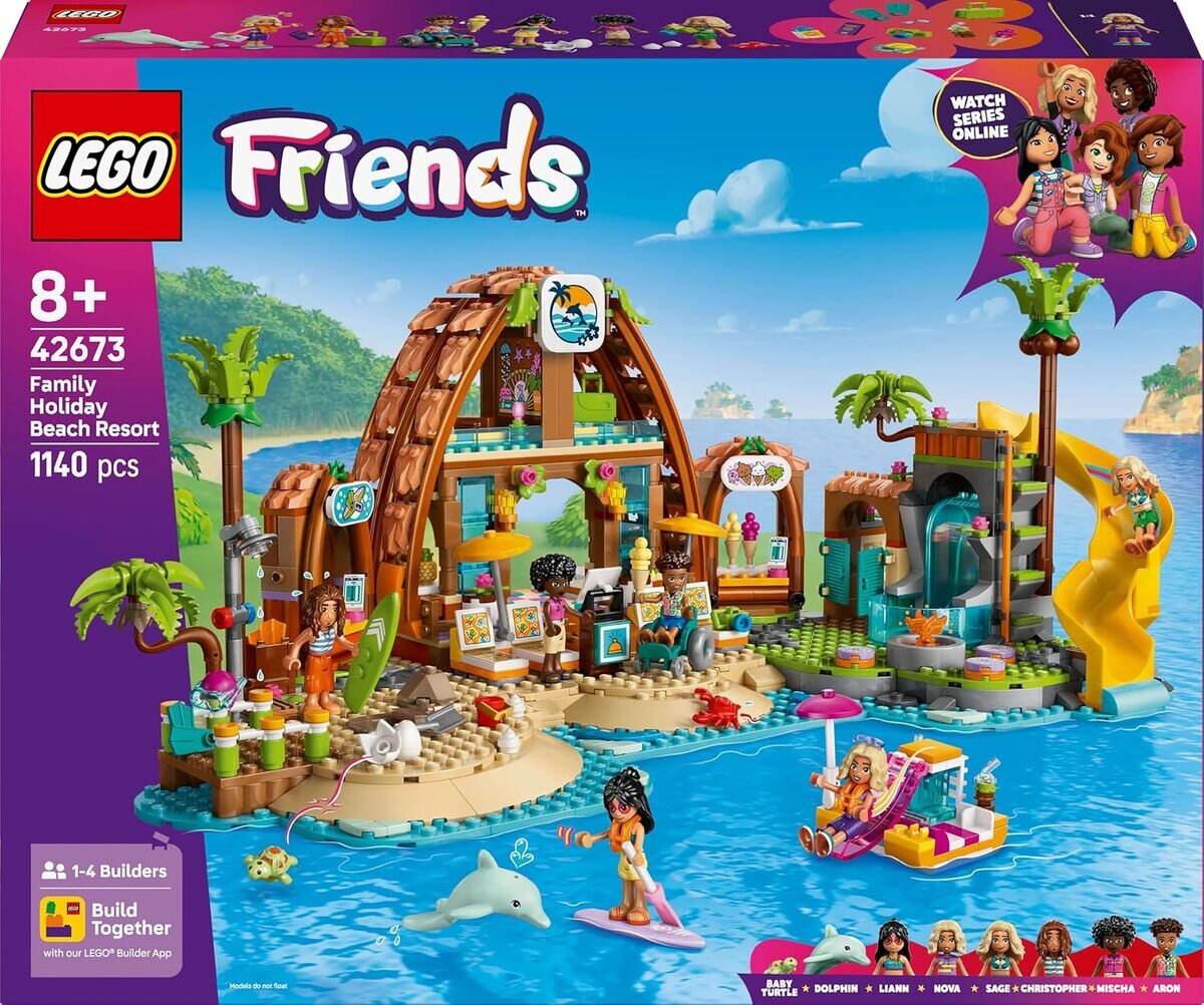LEGO® Friends 42673 Familienurlaub im Strandresort Freizeitpark, Wasser, Wasserpark, Person