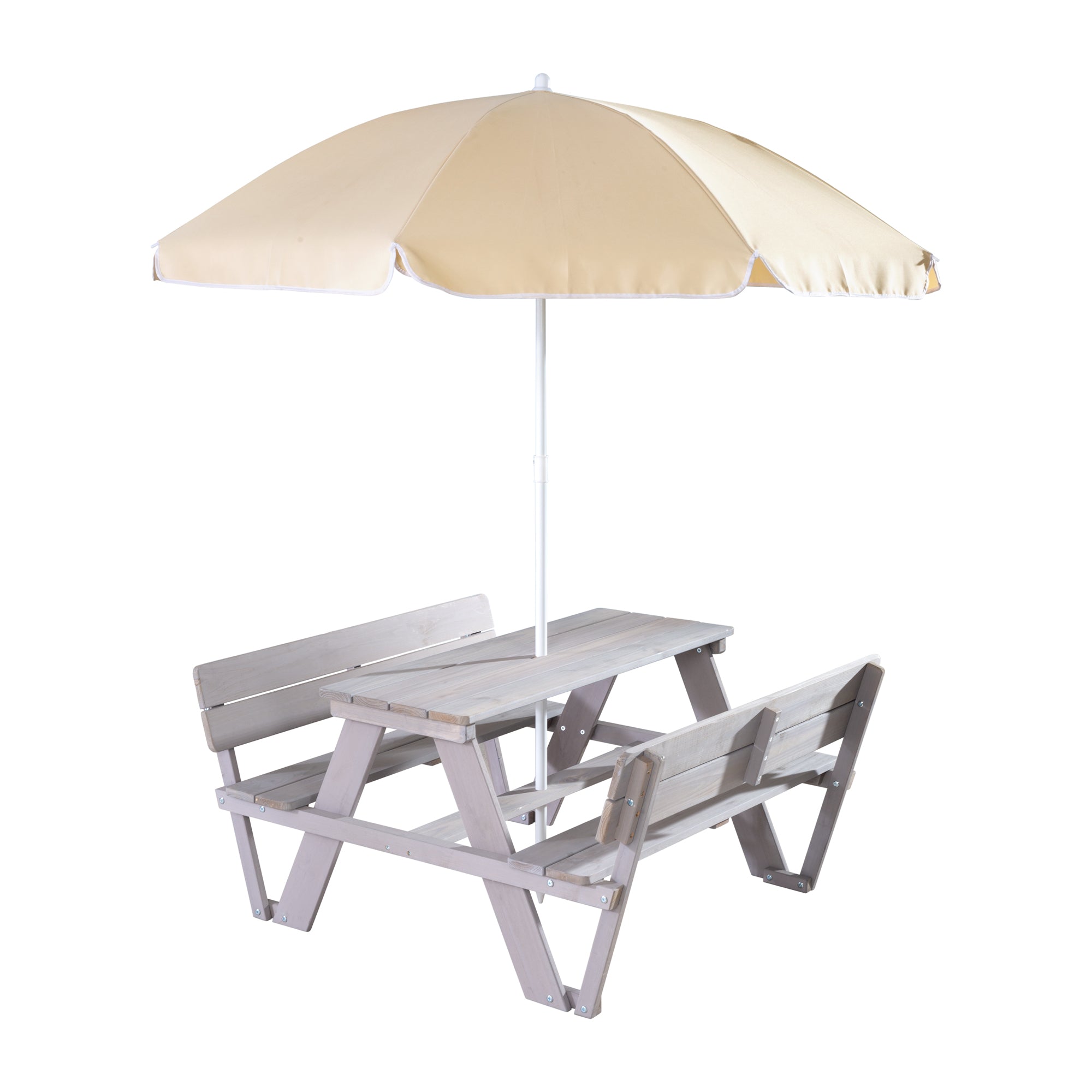 Roba 456007GAZU Kindersitzgruppe + Lehne/Schirm Set grau – Outdoor + - Bild 1 Roba 456007GAZU Kindersitzgruppe + Lehne/Schirm Set grau – Outdoor + - grau - Outdoor + - Produktbild 1