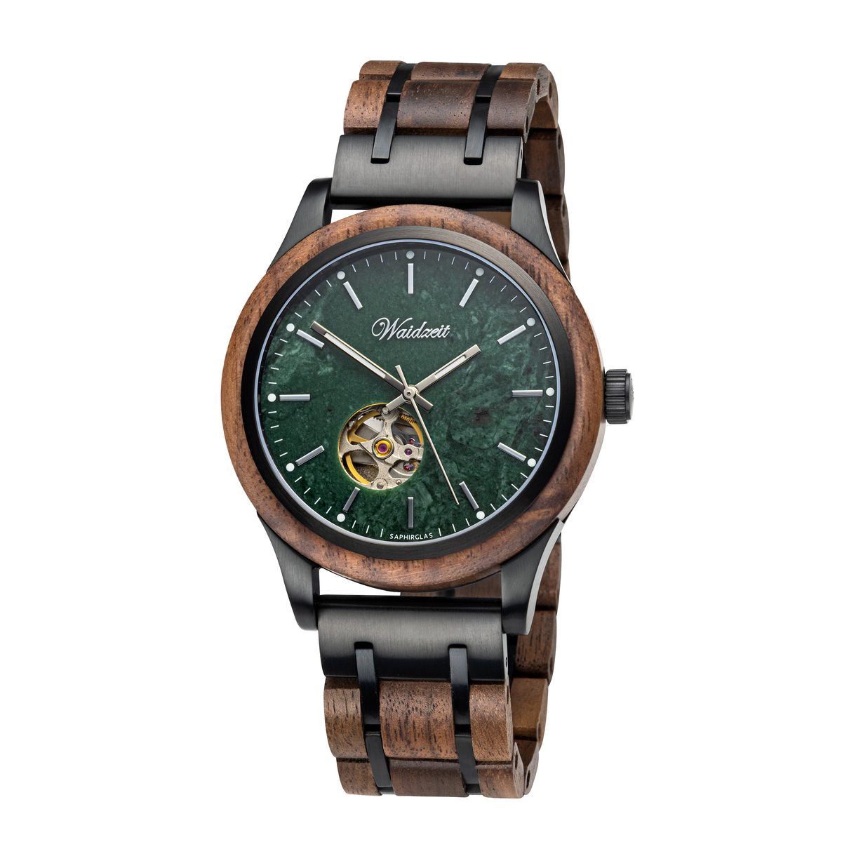 WAIDZEIT WA01W Herrenuhr Waldlich Automatik Walnuss