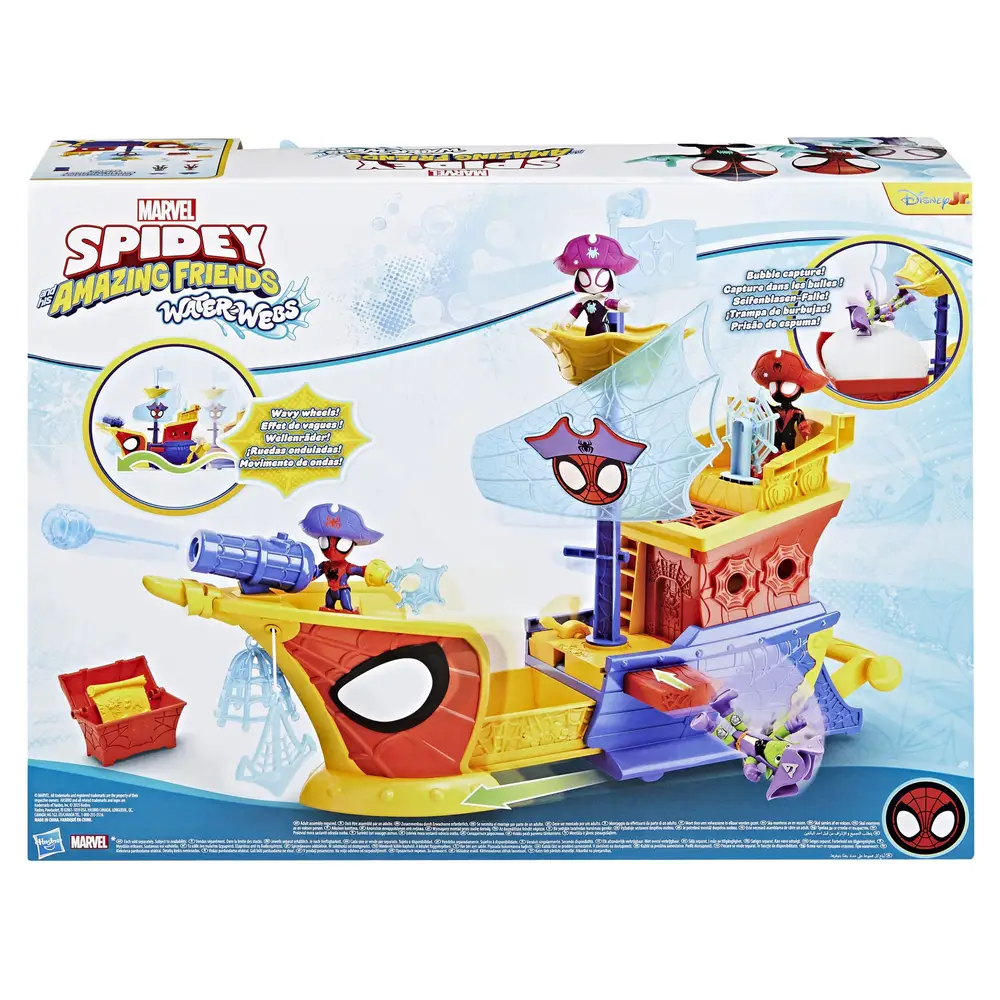 MARVEL Spidey Webs Ahoi Piratenschiff mit Seifenblasen MARVEL Spidey Webs Ahoi Piratenschiff mit Seifenblasen