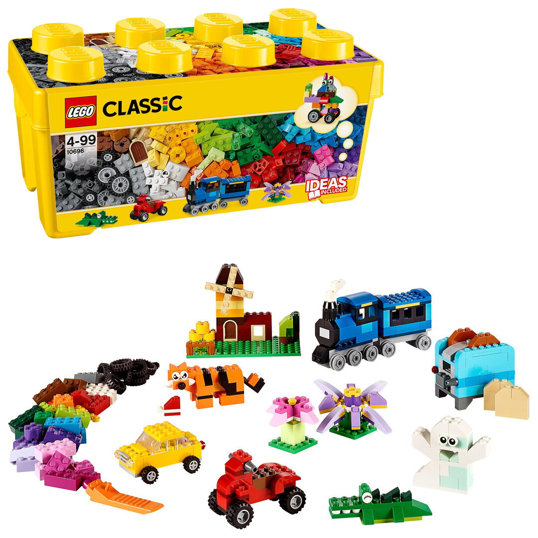 LEGO® Classic Mittelgroße Bausteine-Box 10696 Spielzeug, Maschine, Rad