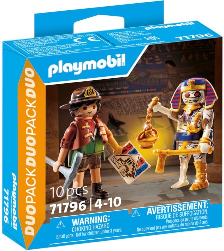 PLAYMOBIL 71796 DuoPack: Schatzsucher und Mumie mit Schatz & Zubehör PLAYMOBIL, 71796, DuoPack:, Schatzsucher, und, Mumie, mit, Schatz, &, Zubehör