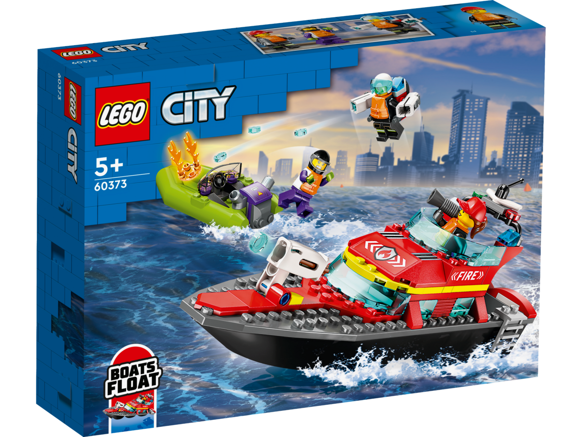 LEGO, City, Feuerwehrboot, 60373, Boot, Transport, Fahrzeug, Helm LEGO City Feuerwehrboot 60373