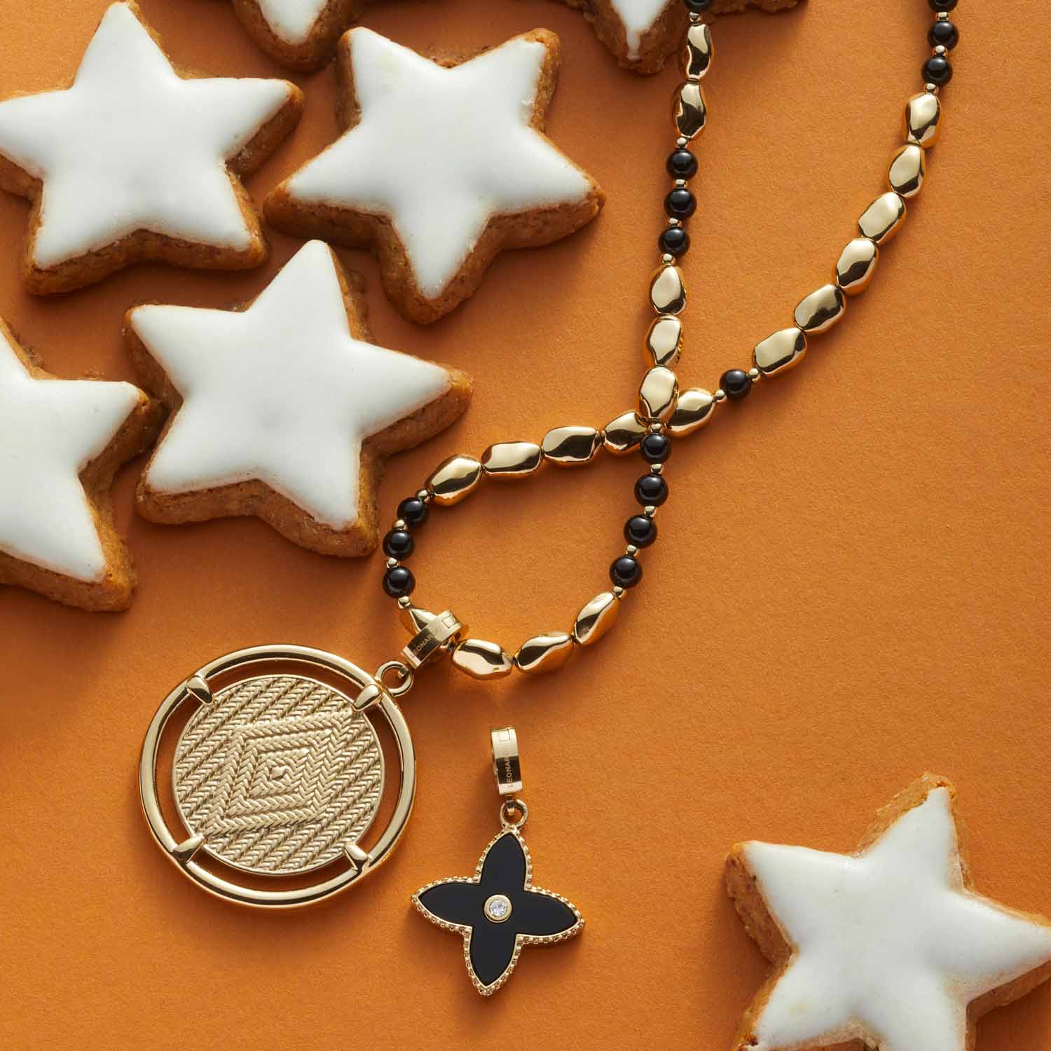 LeonardoHalskette 45 gold Dorina Clip&