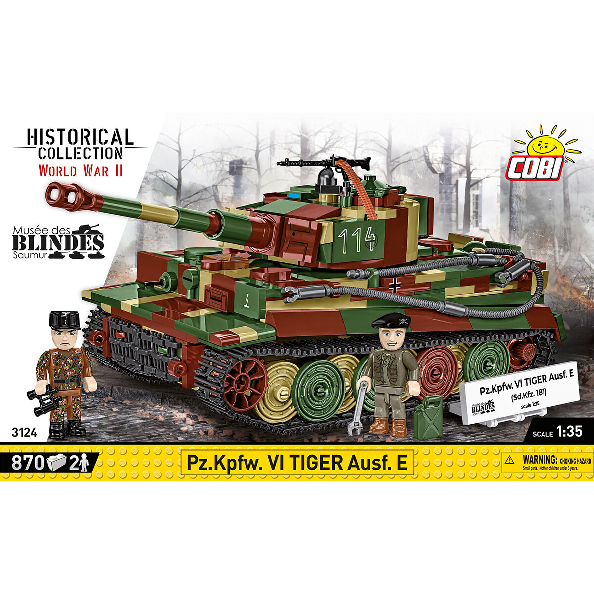 COBI 3124 - PZ.KPFW. VI TIGER AUSF. E, 1:35 - Bild 3 COBI 3124 - PZ.KPFW. VI TIGER AUSF. E, 1:35 - Bild 3
