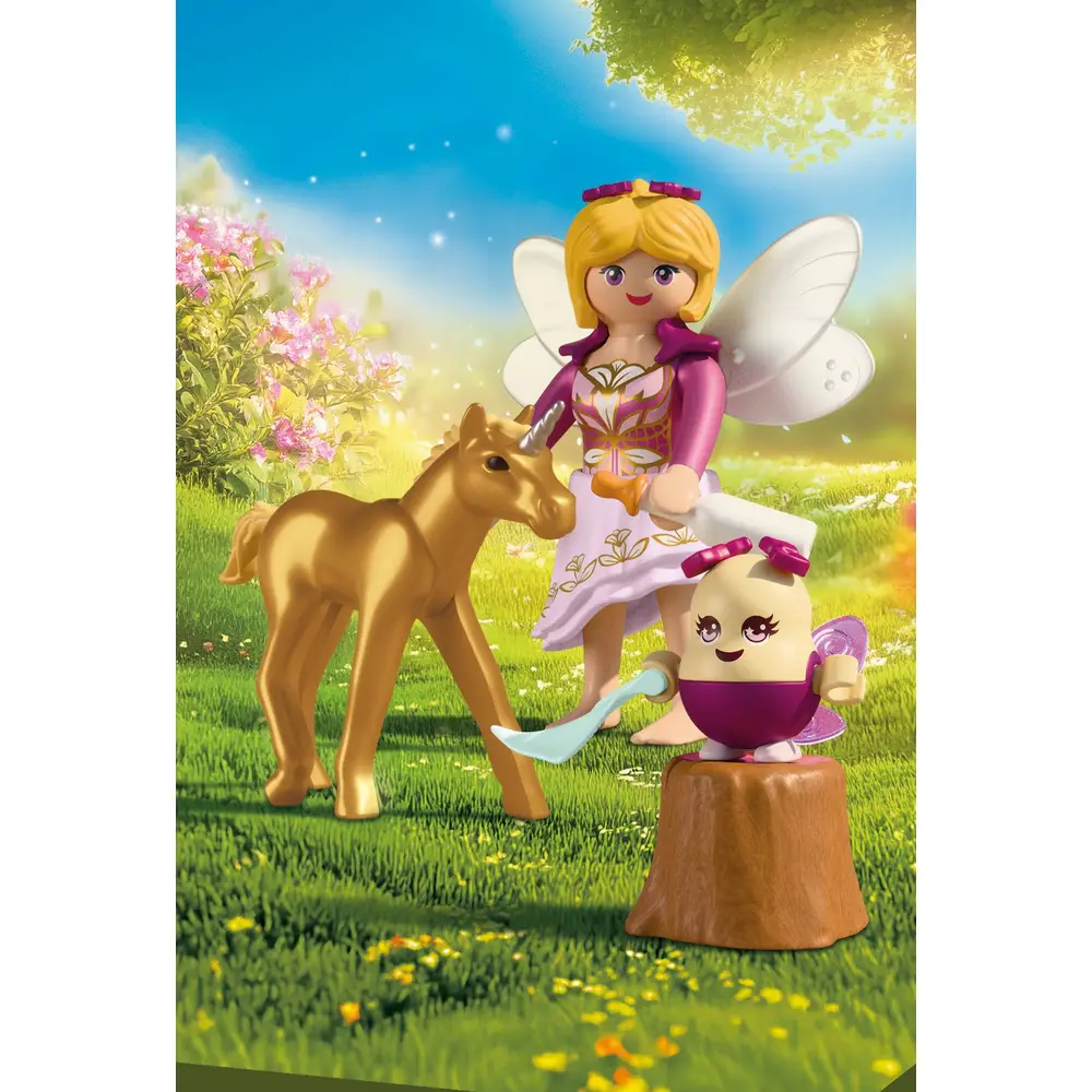 PLAYMOBIL 71844 Goldenes Einhornfohlen mit Fee