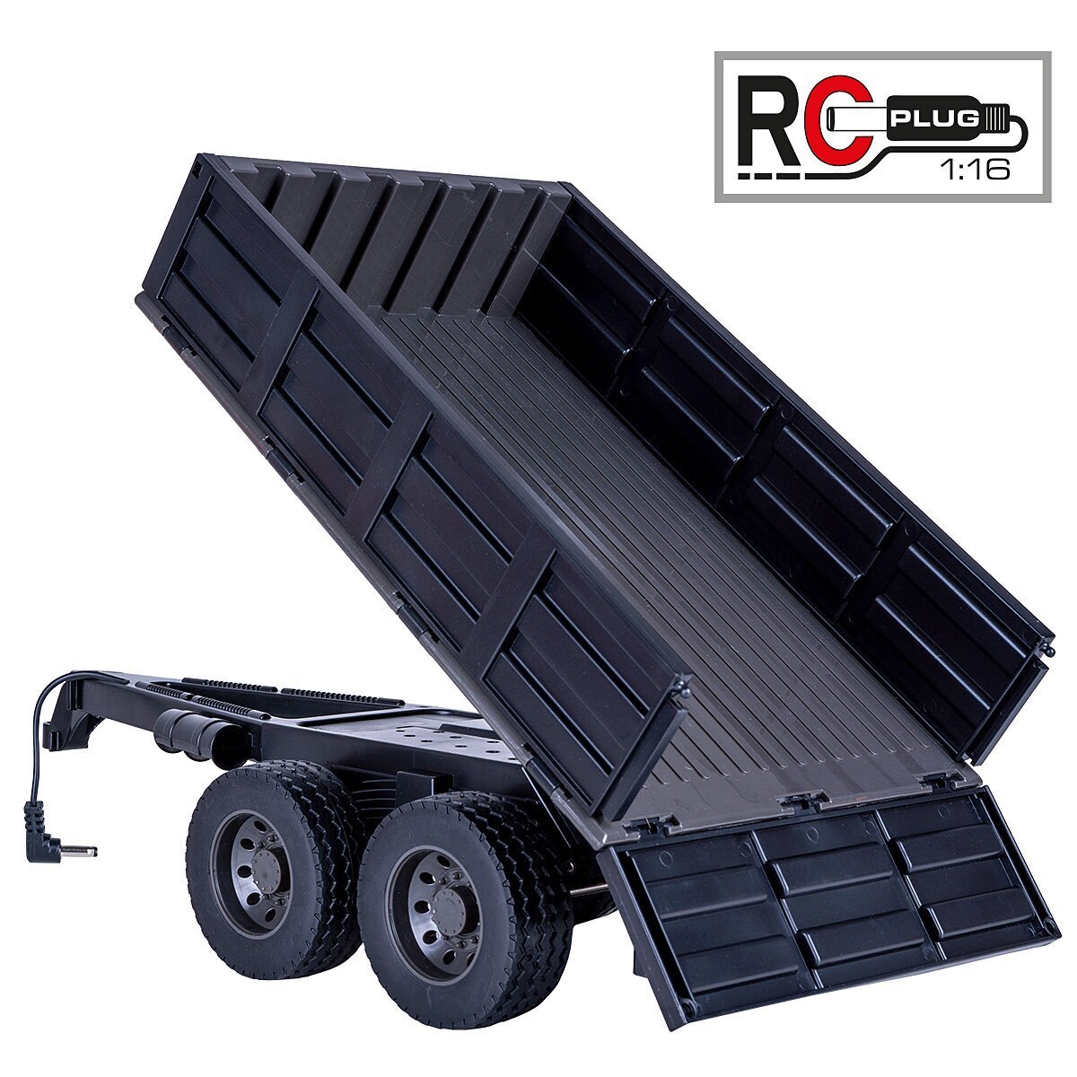 JAMARA Kipper schwarz für RC Traktor 1:16 ab 6 Jahren
